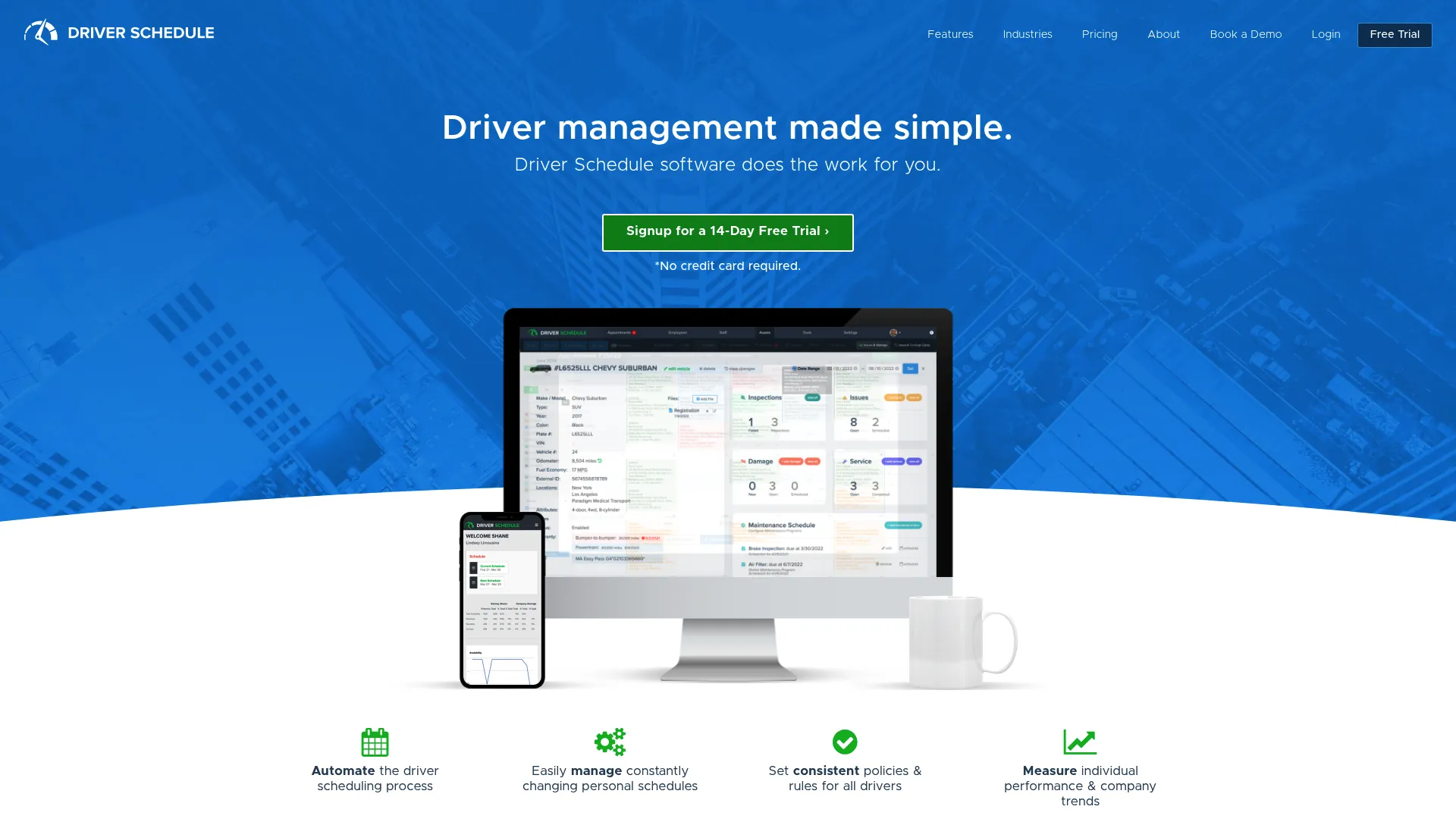 Driver Schedule driver scheduling and fleet operations dashboard