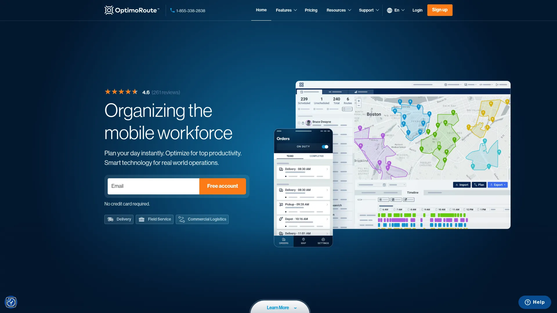 OptimoRoute route planning and scheduling software