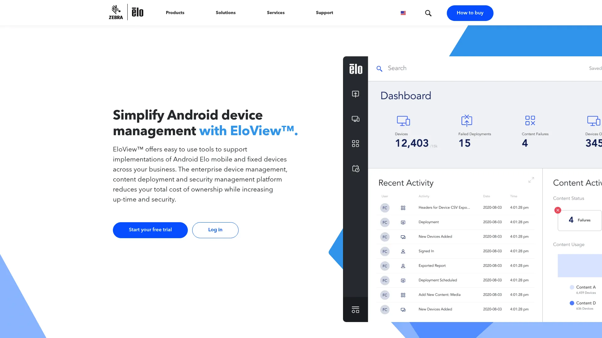 EloView cloud device management page