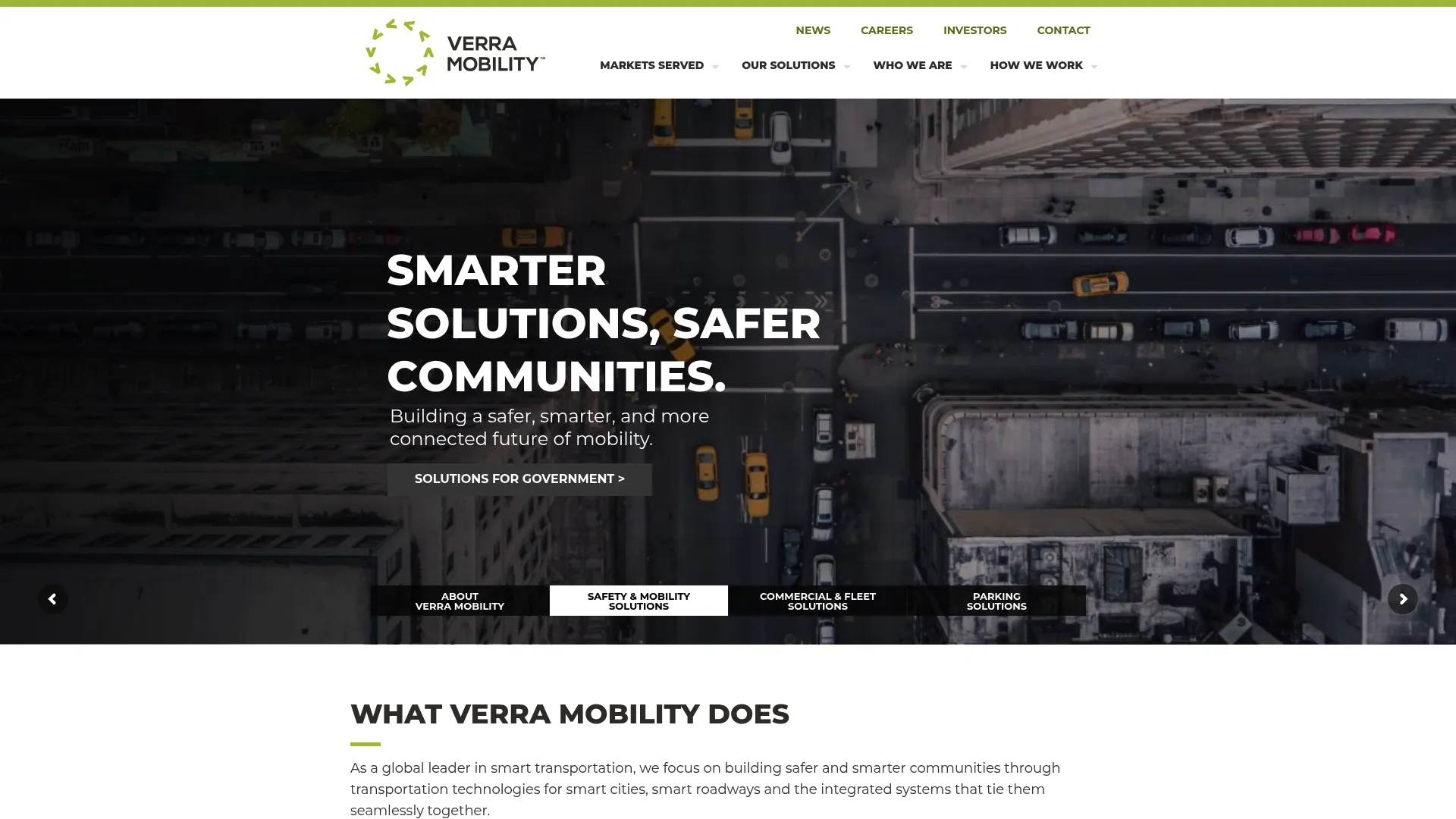 Verra Mobility smart mobility and tolling platform