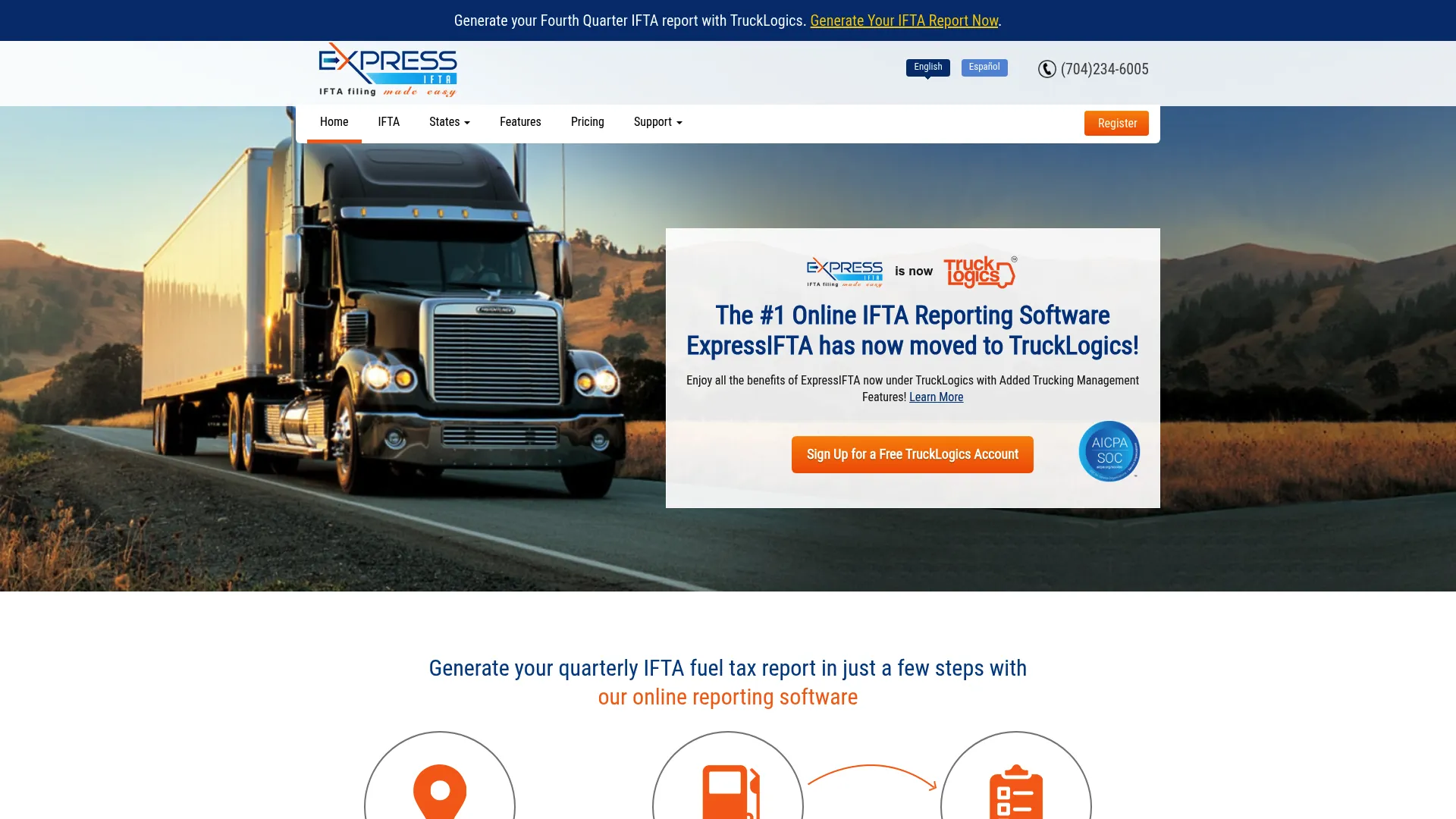 ExpressIFTA online IFTA fuel tax reporting software