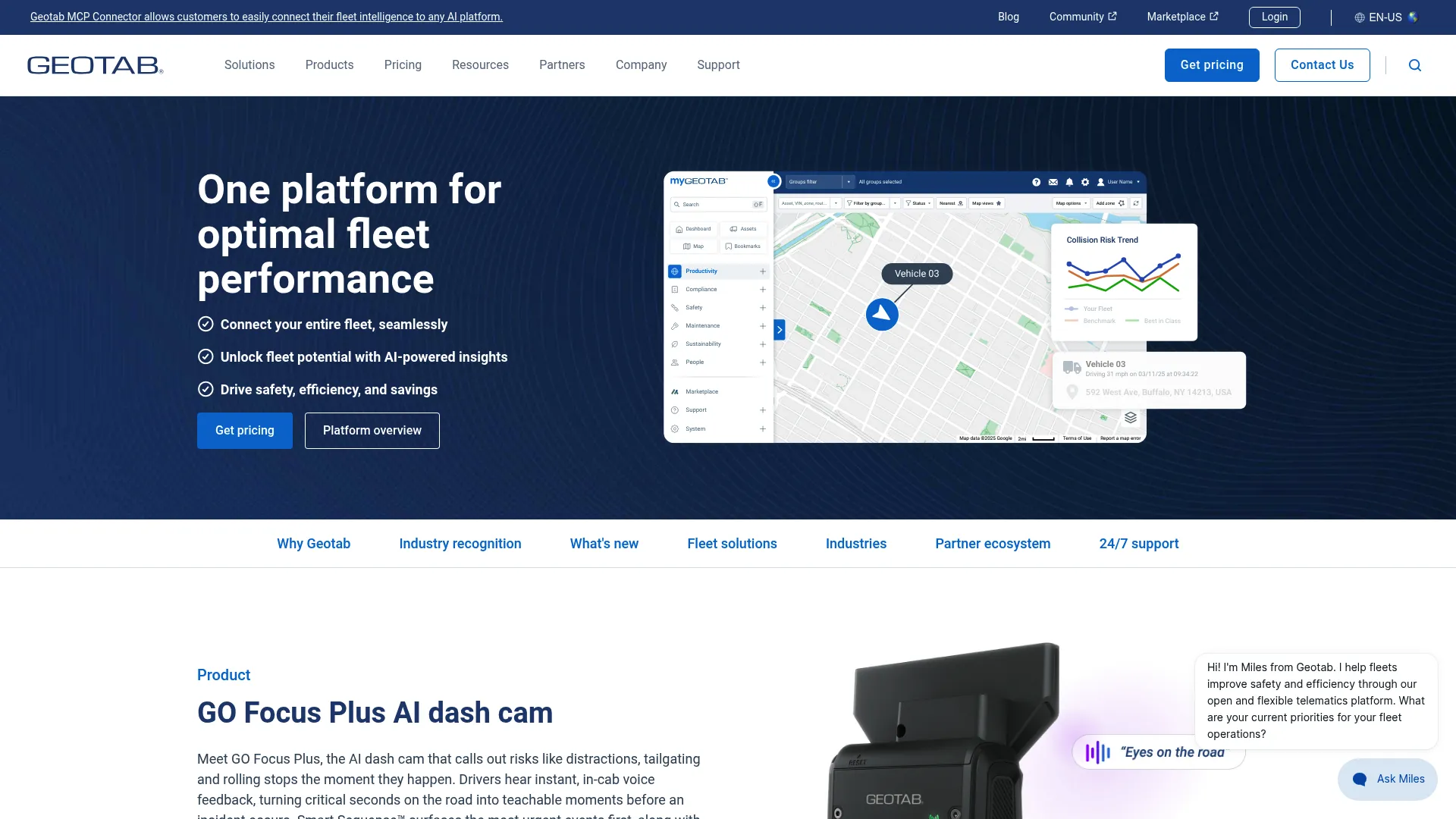 Geotab fleet telematics and IFTA reporting platform