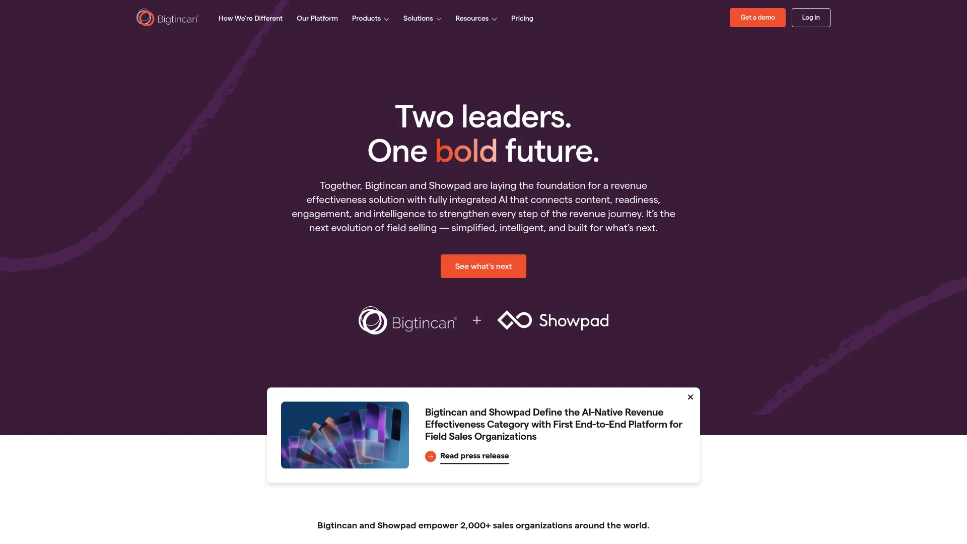 Bigtincan revenue enablement platform