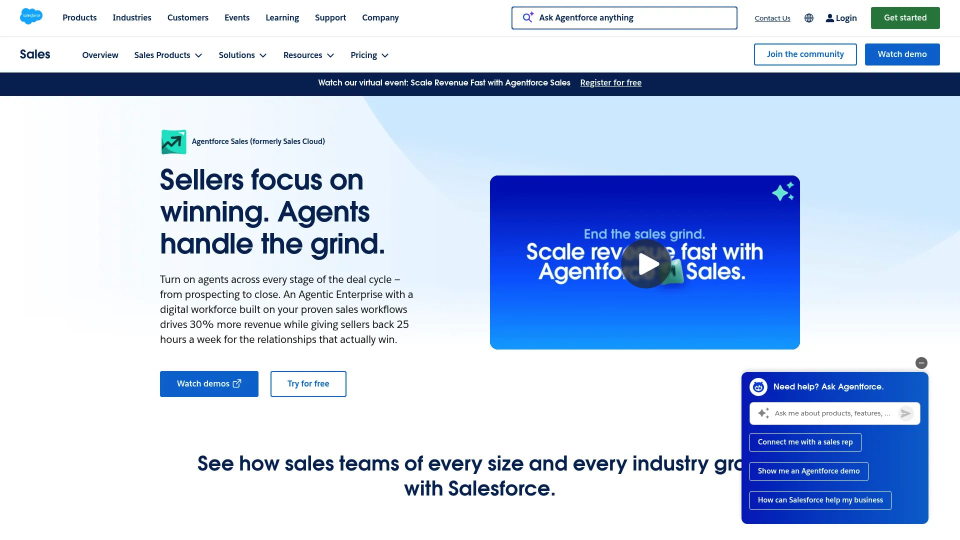 Salesforce Sales Cloud CRM interface