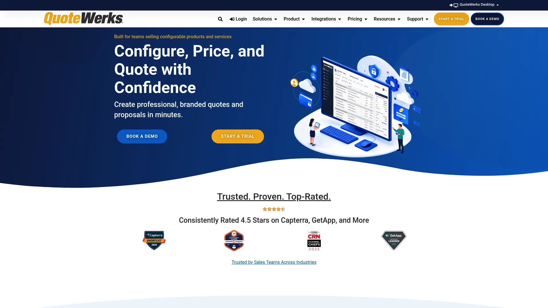QuoteWerks quoting software homepage