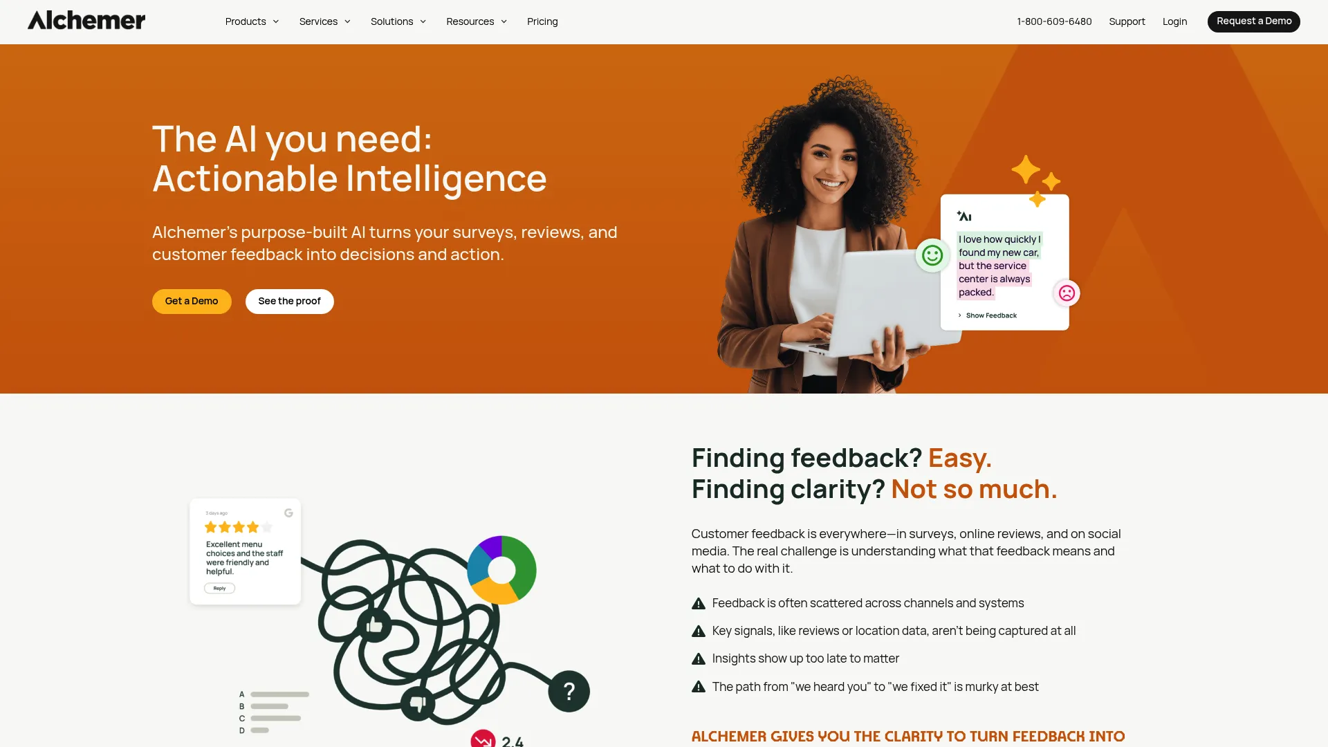 Alchemer feedback and survey software homepage