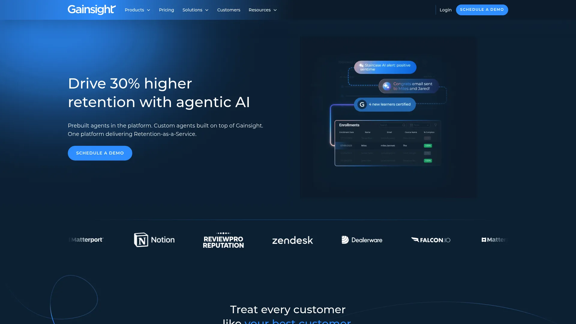 Gainsight customer success and product experience platform