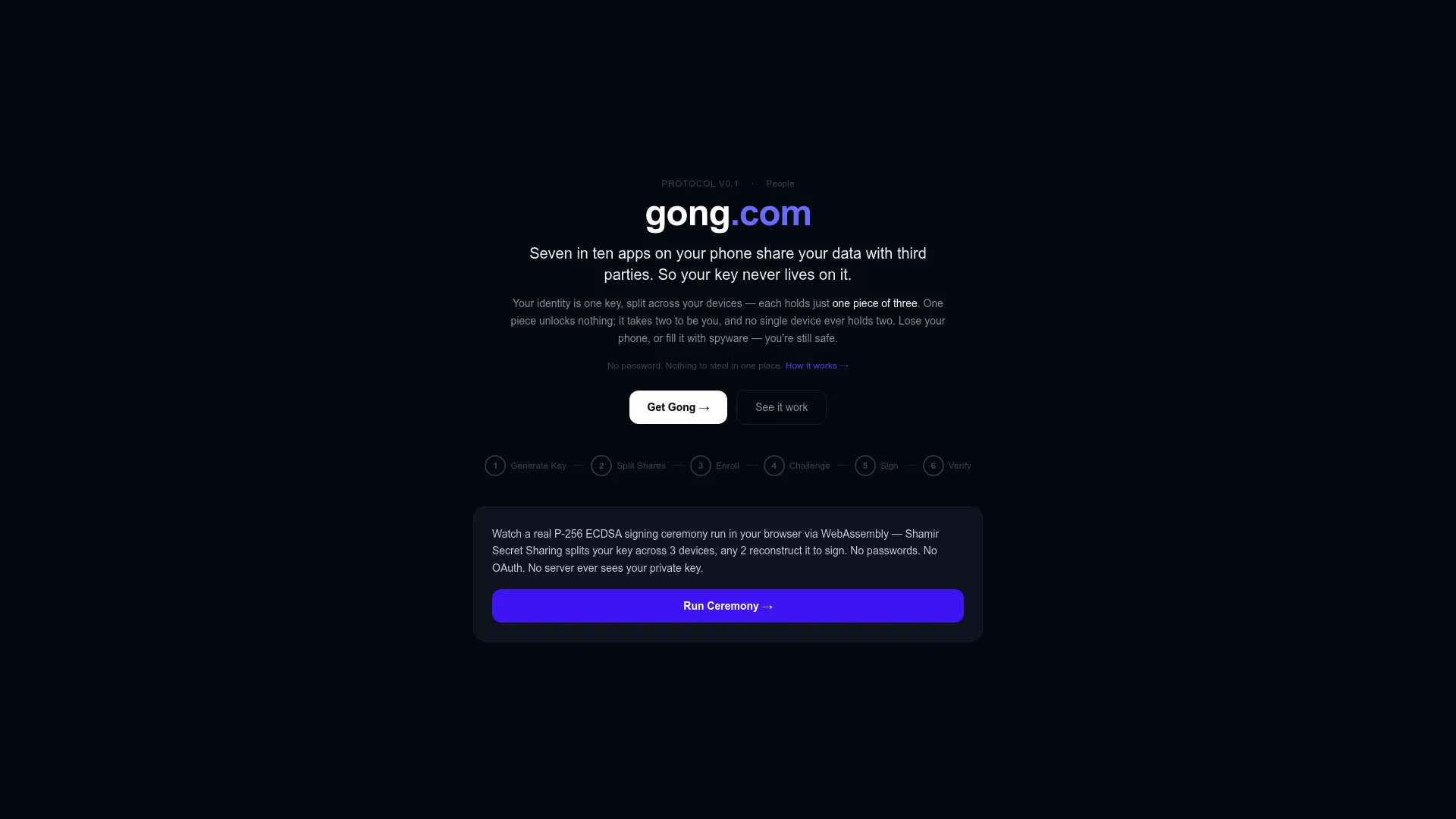 Gong revenue intelligence platform homepage