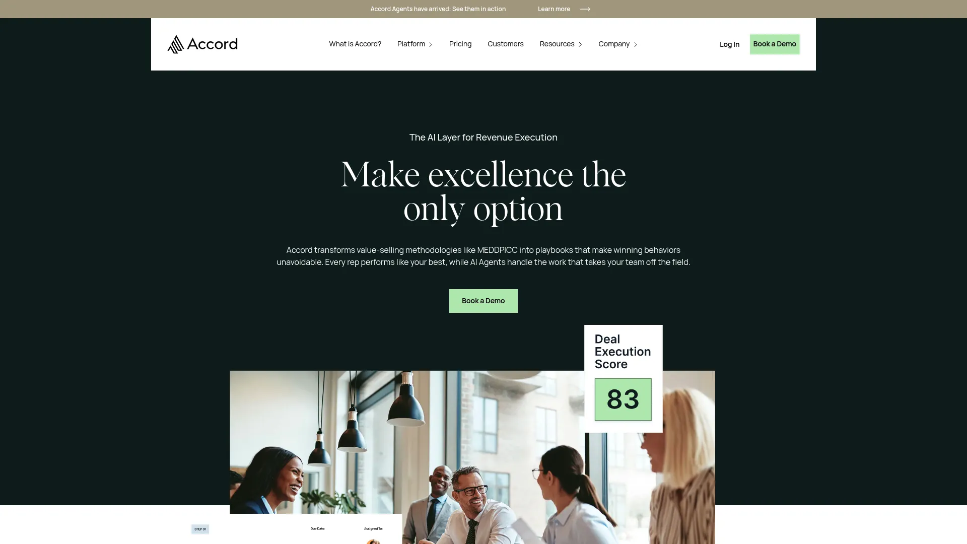 Accord deal execution screenshot