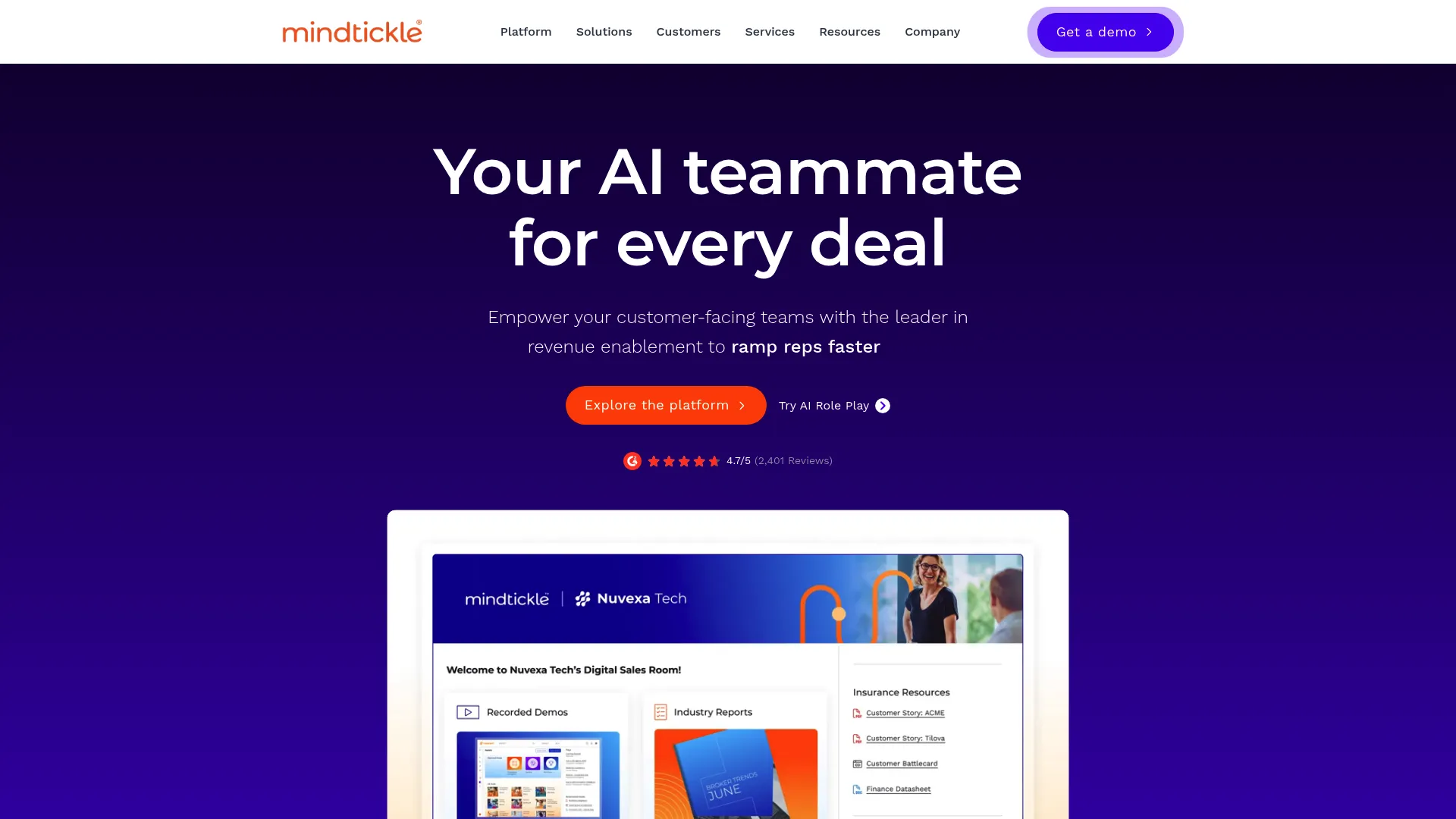 Mindtickle readiness scoring and coaching platform