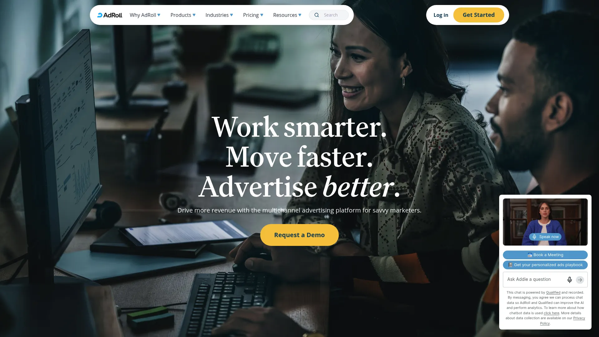 AdRoll ABM homepage