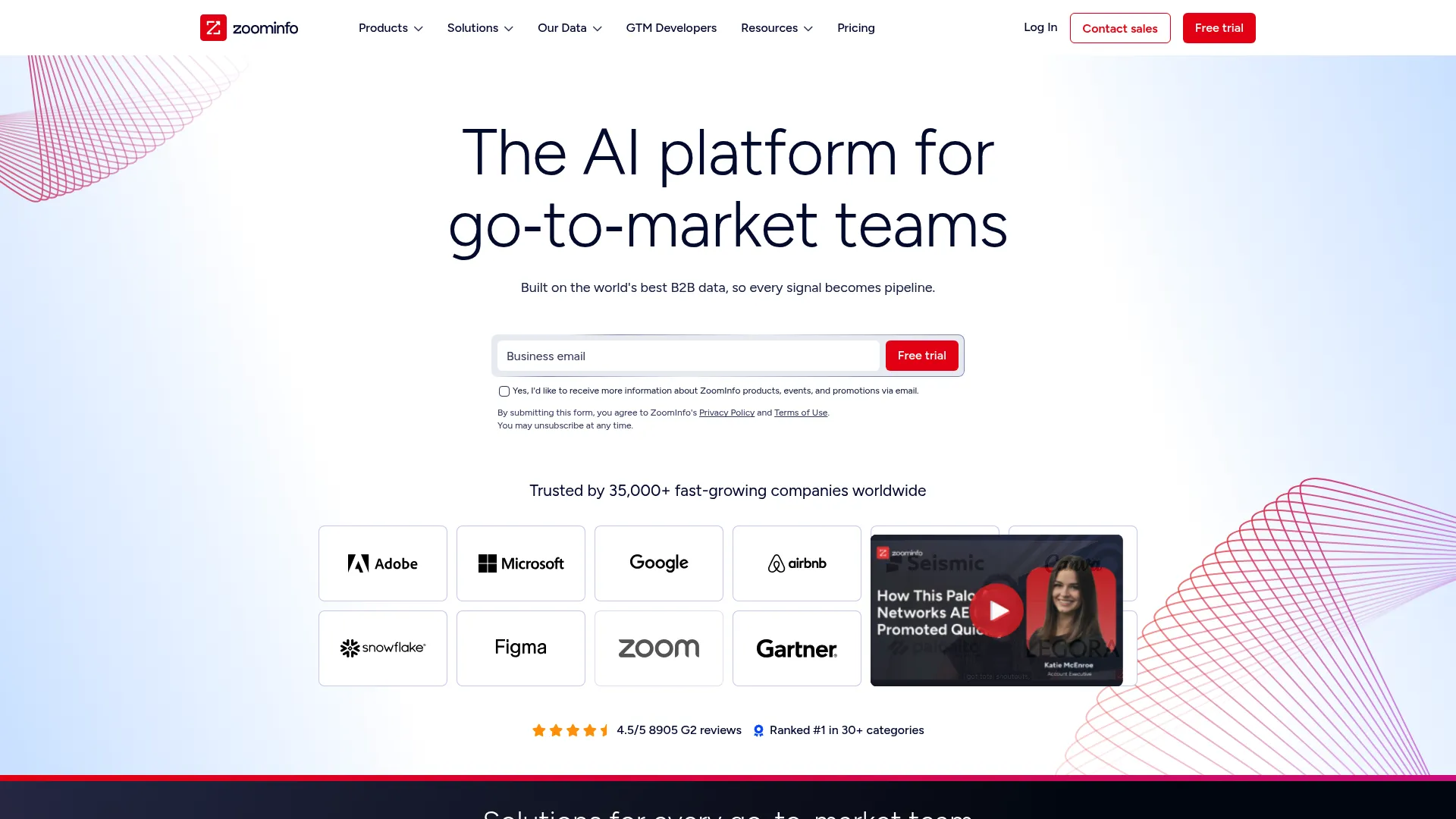 ZoomInfo GTM intelligence platform