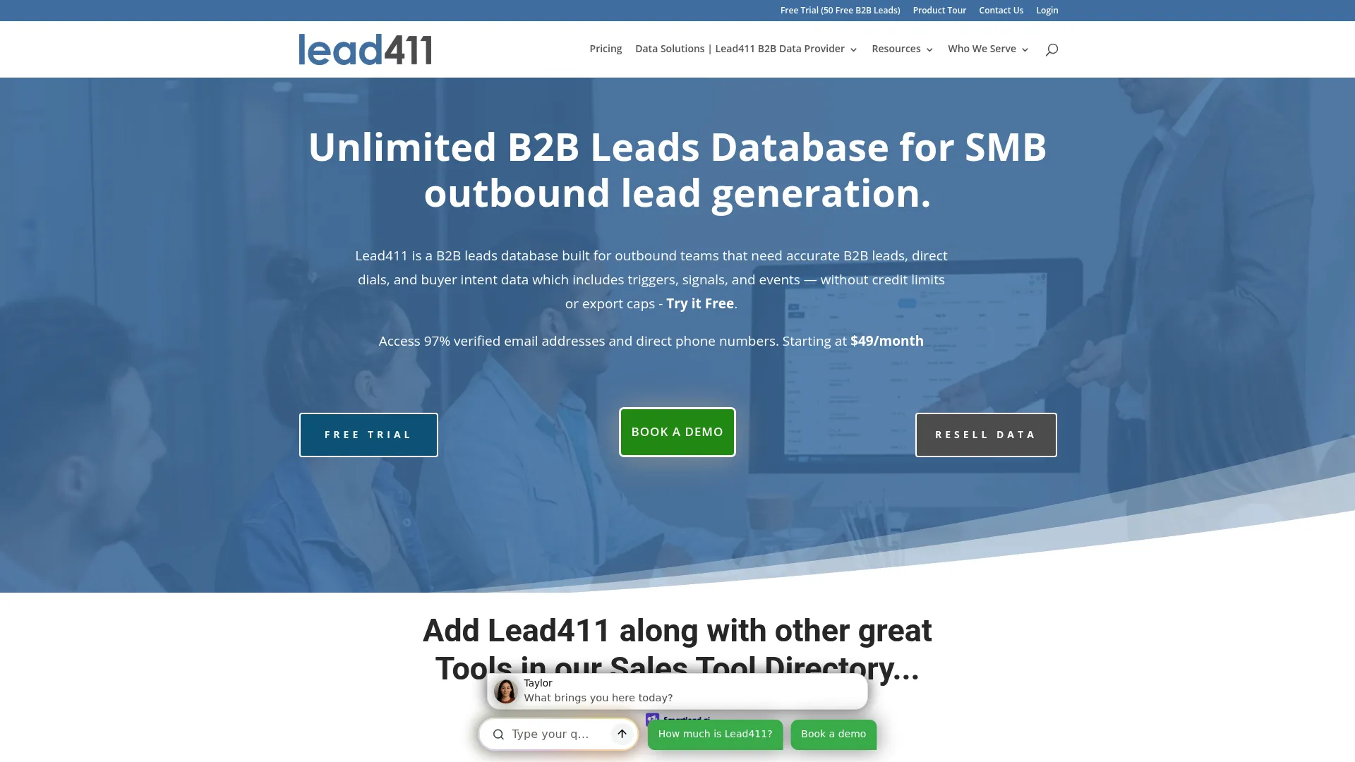 Lead411 sales intelligence and trigger monitoring platform