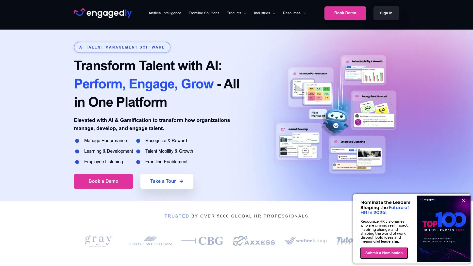 Engagedly talent management and engagement platform