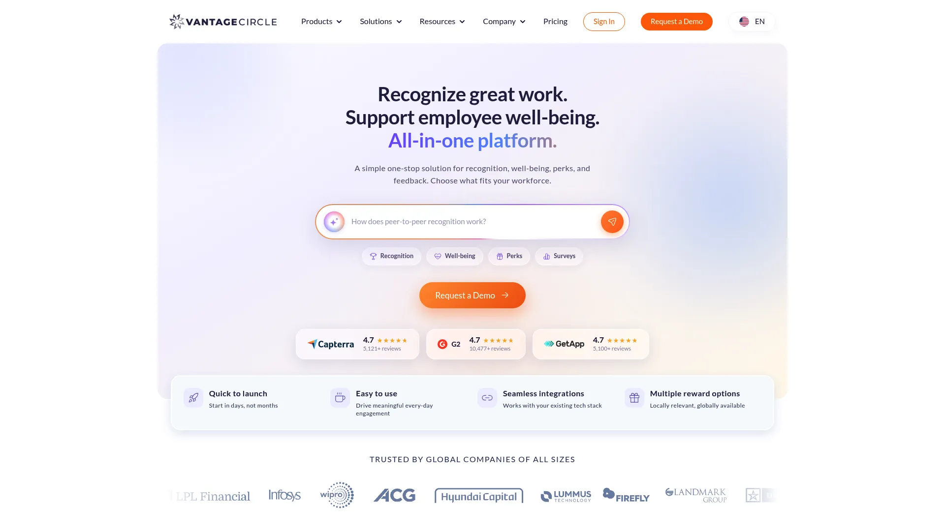 Vantage Circle recognition and engagement platform