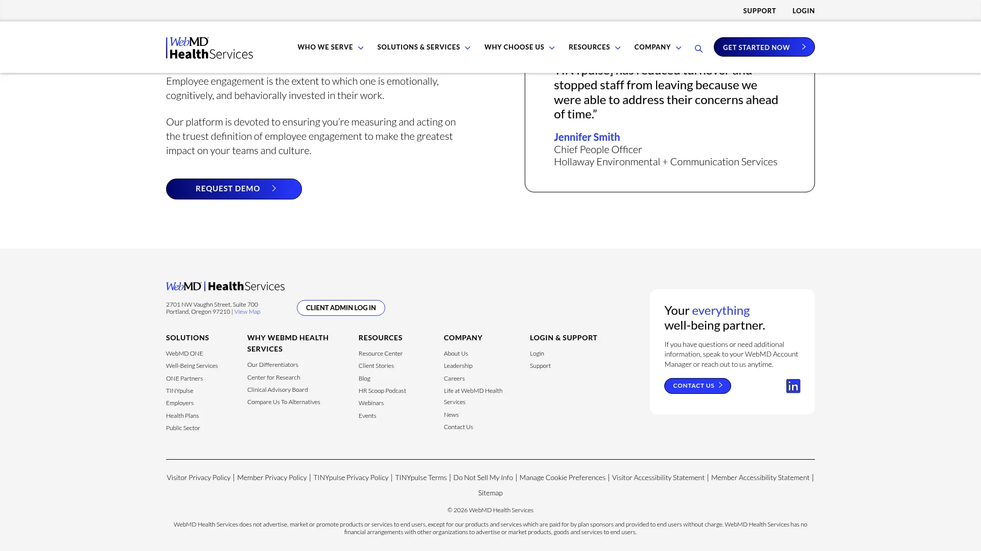 TINYpulse anonymous employee feedback dashboard