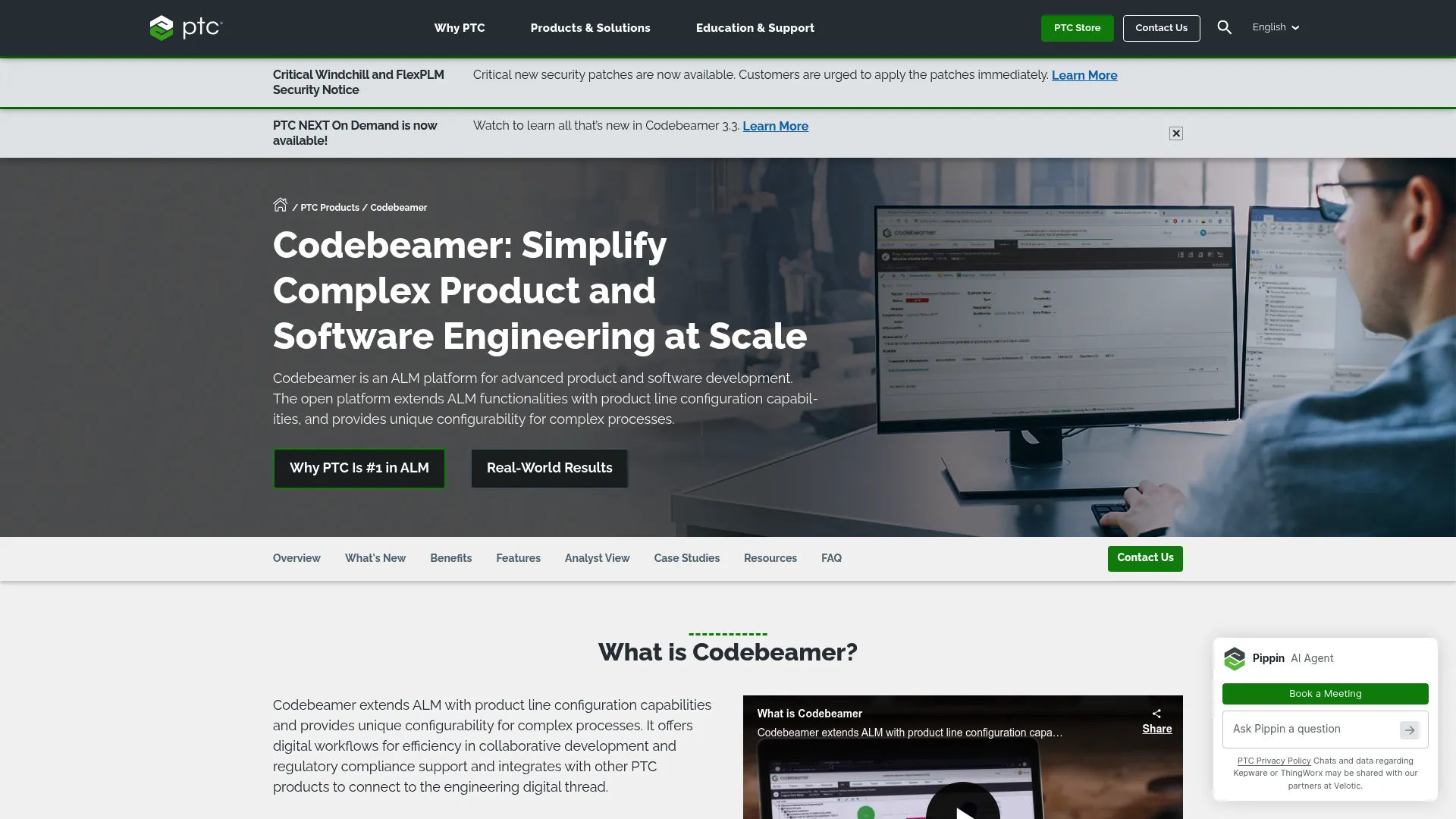 codeBeamer ALM platform interface