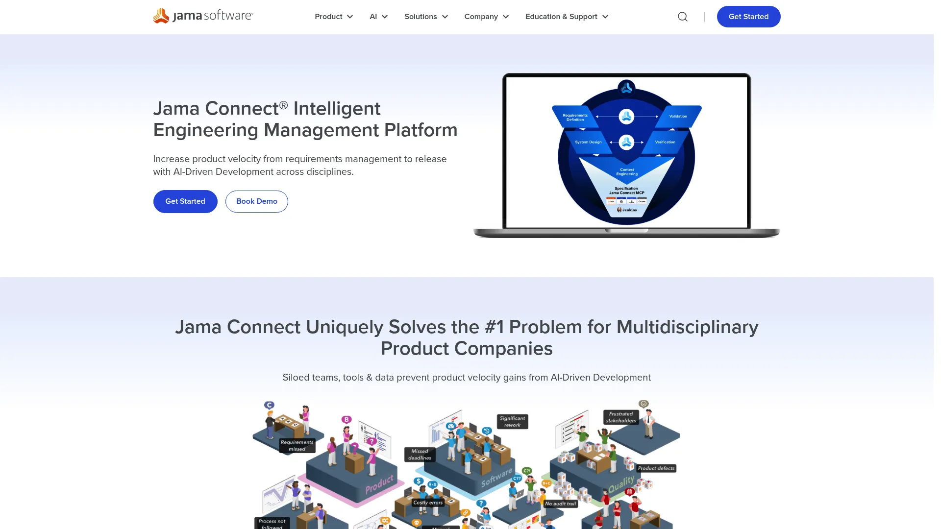 Jama Connect requirements management platform interface