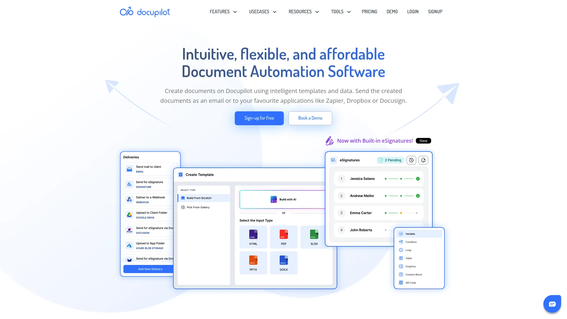 Docupilot document automation builder