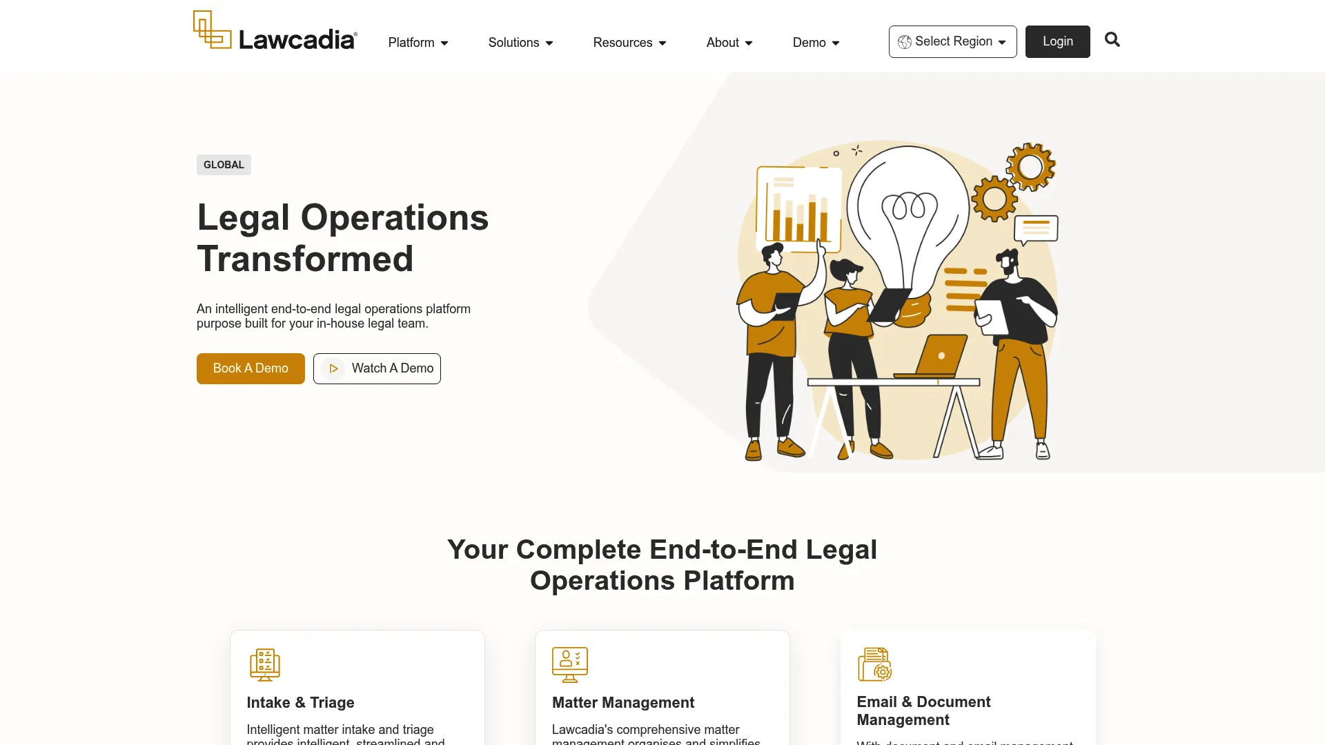 Lawcadia legal operations and matter management platform