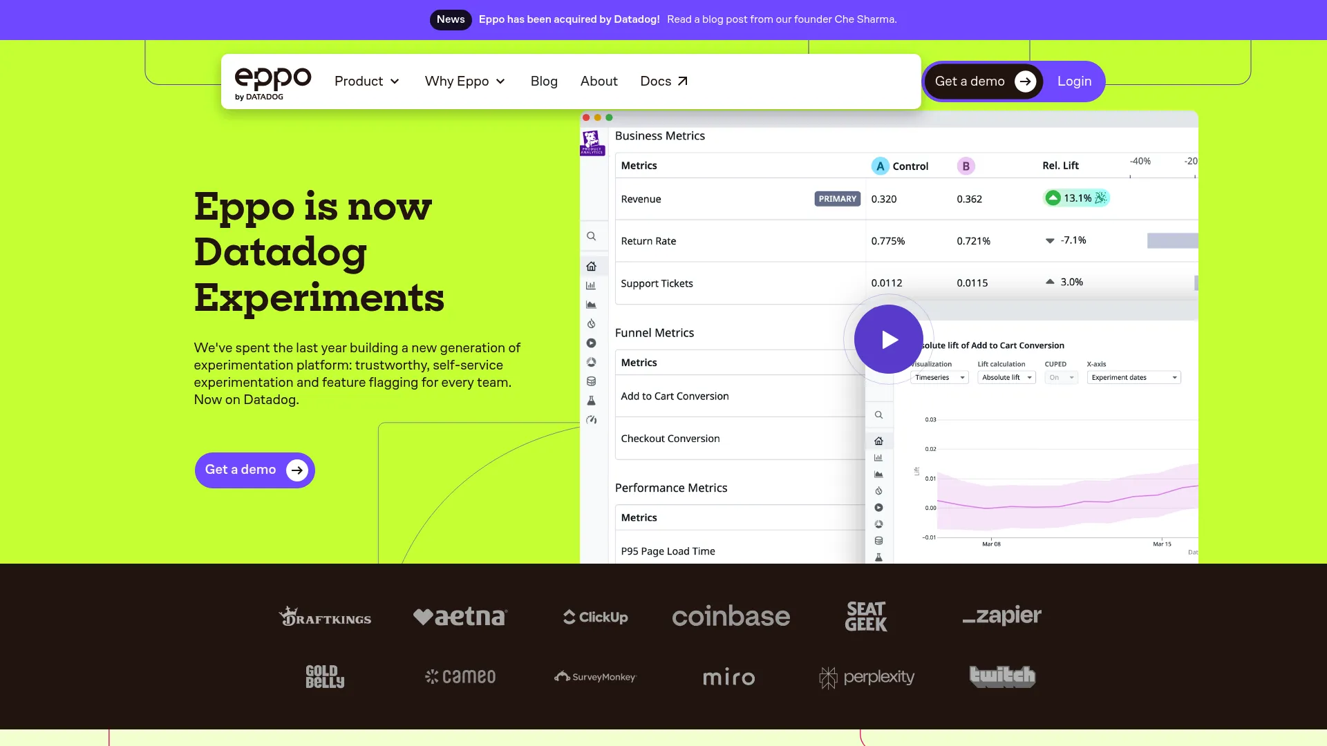 Eppo warehouse-native experimentation platform