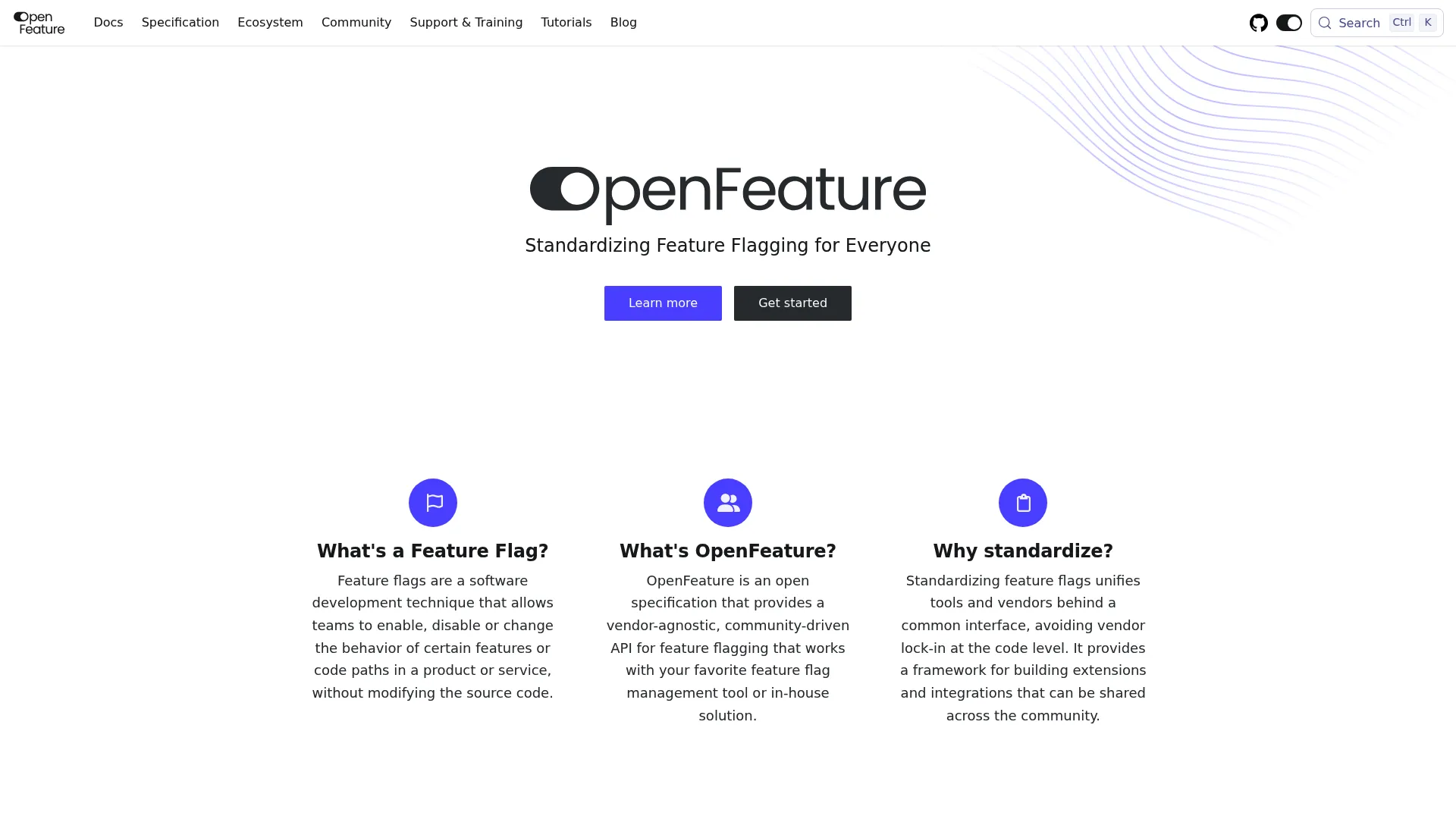 OpenFeature open standard for feature flagging