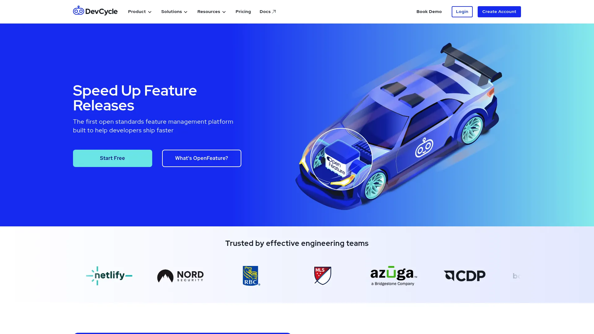 DevCycle OpenFeature-native feature flag platform
