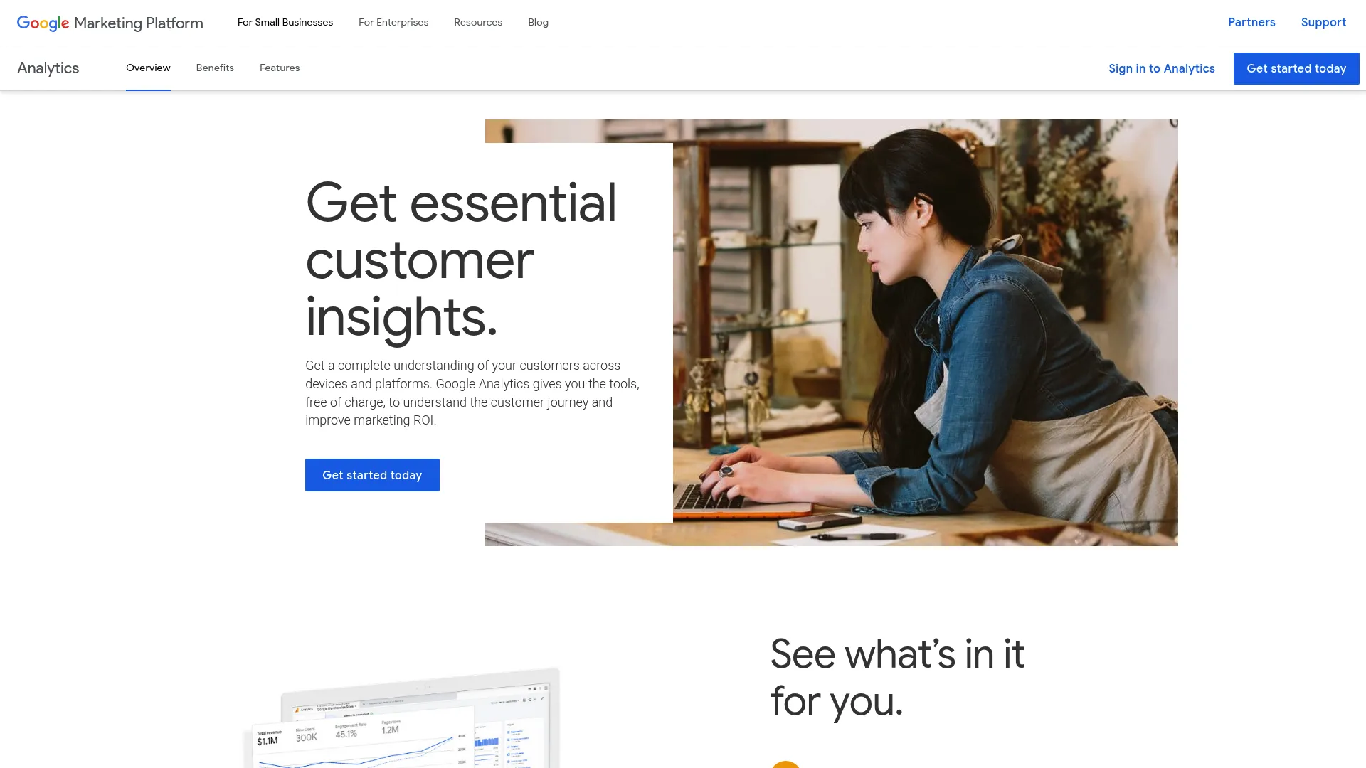 Google Analytics 4 reporting view