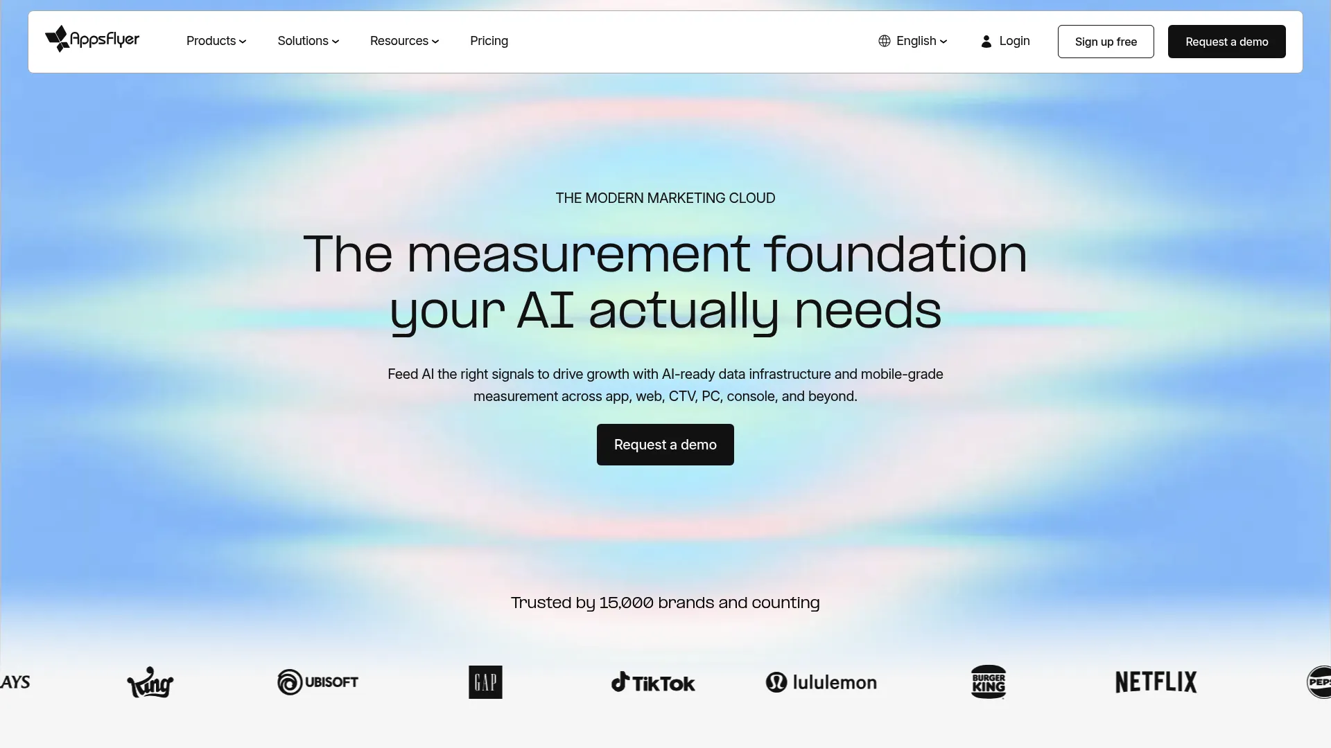 AppsFlyer mobile measurement and attribution platform homepage