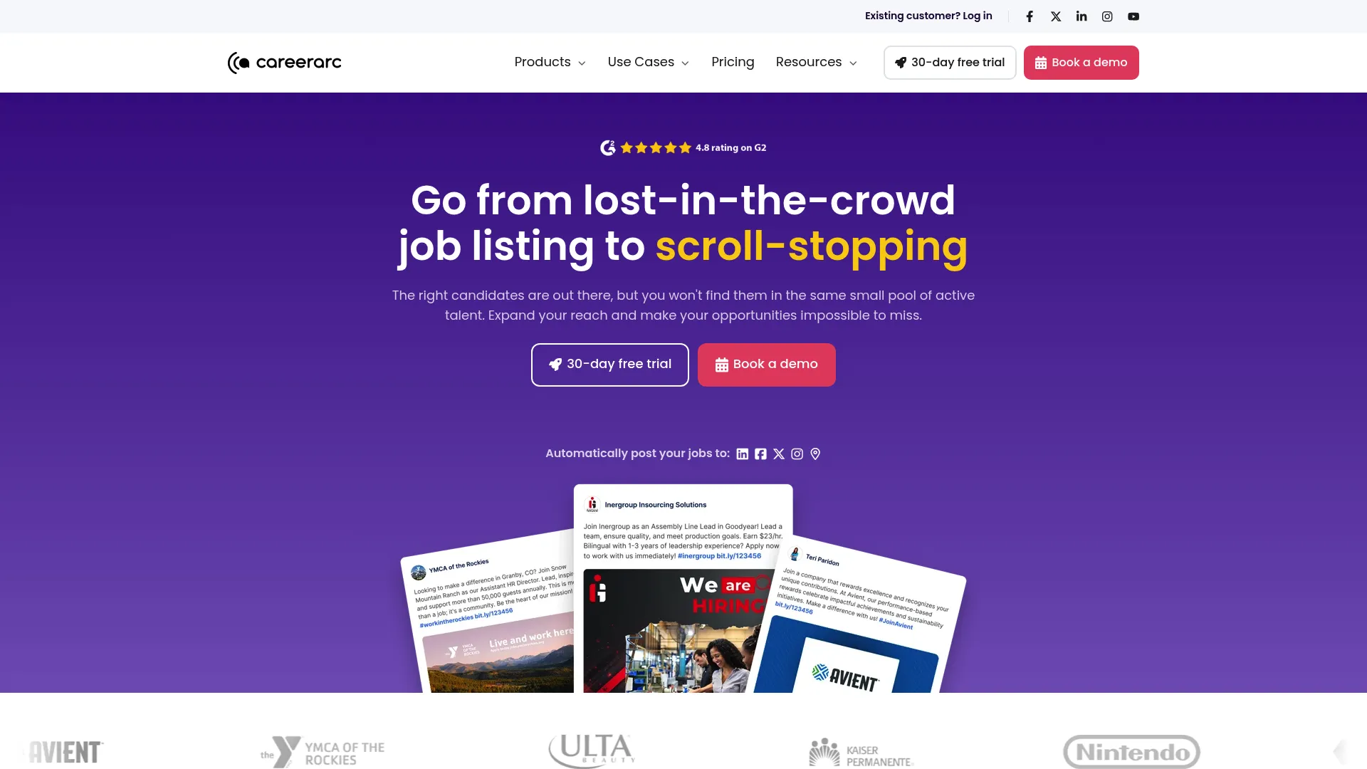 CareerArc social recruiting software