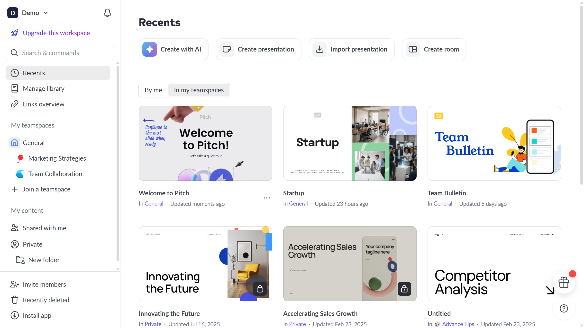 How to unsubscribe from a presentation on Pitch 