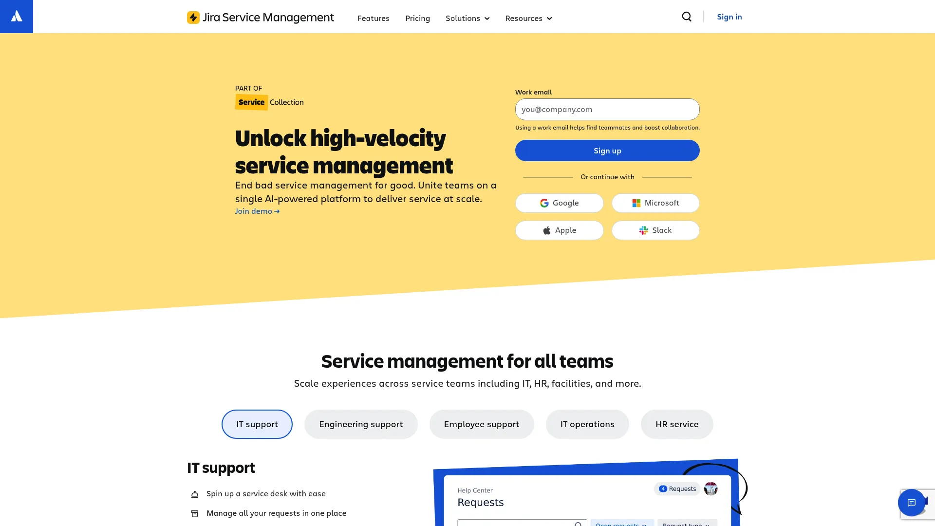 Jira Service Management ITSM platform