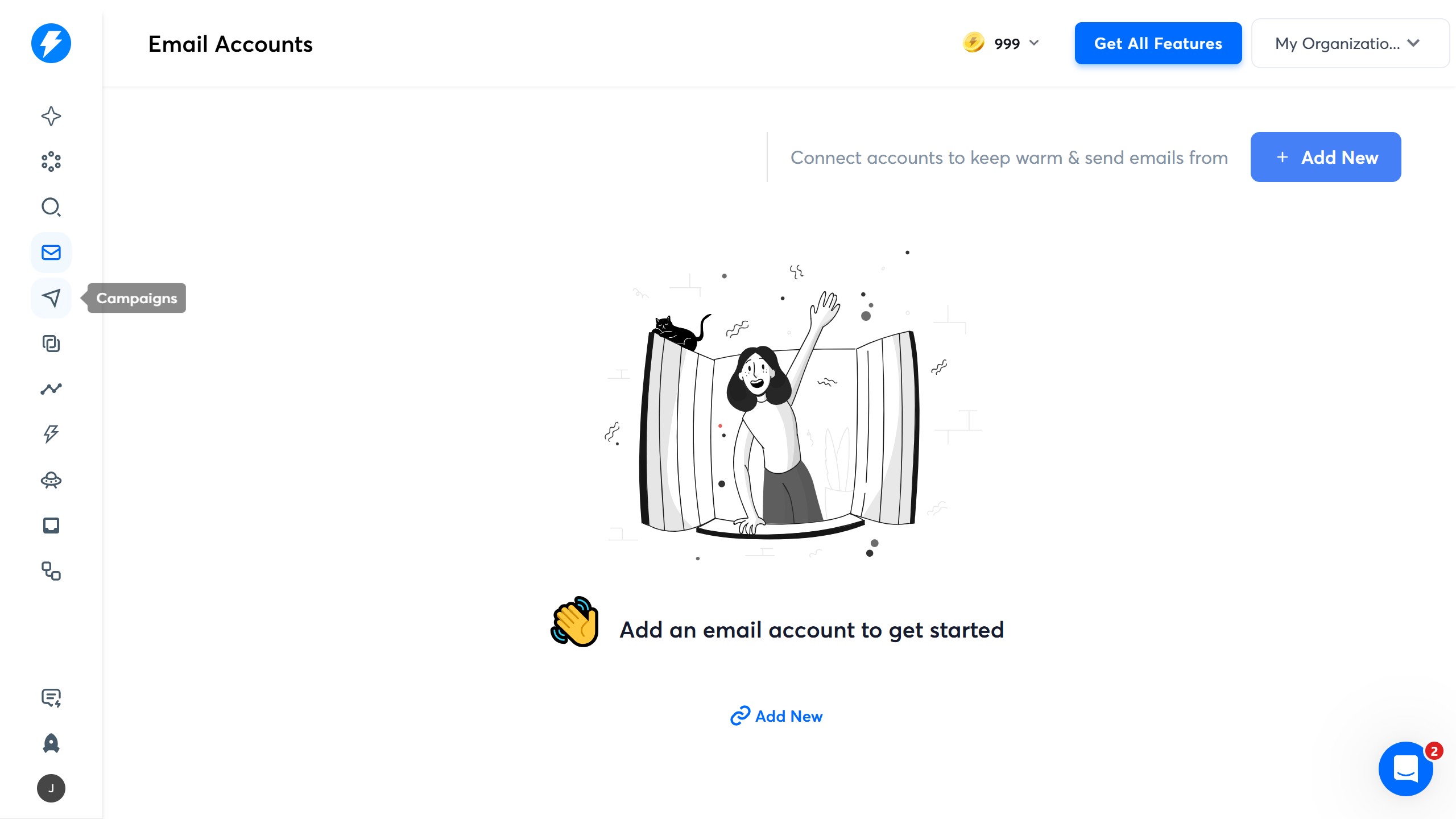 How to select custom tag in an email campaign in Instantly