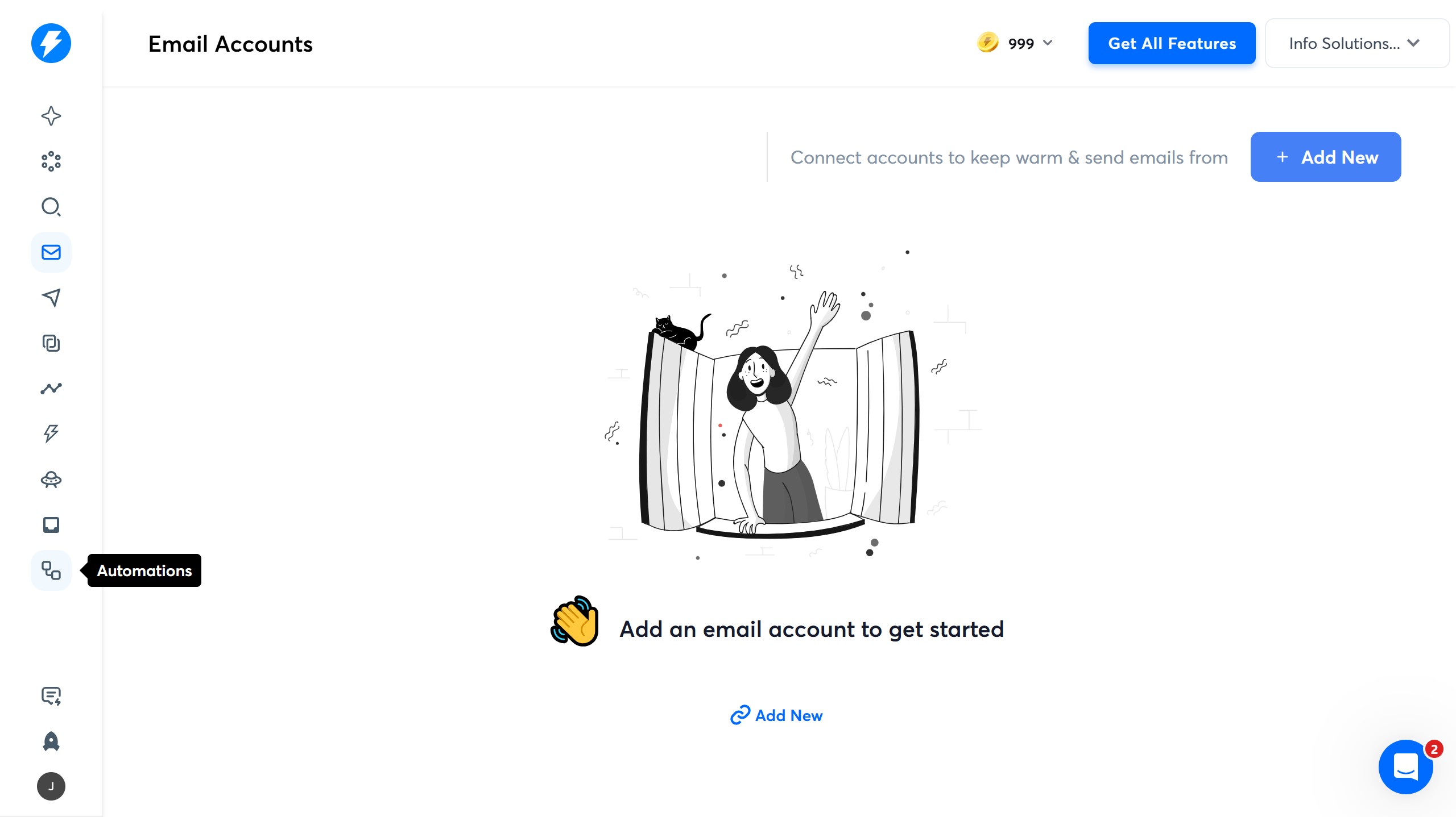 How to add an action in an automation in Instantly