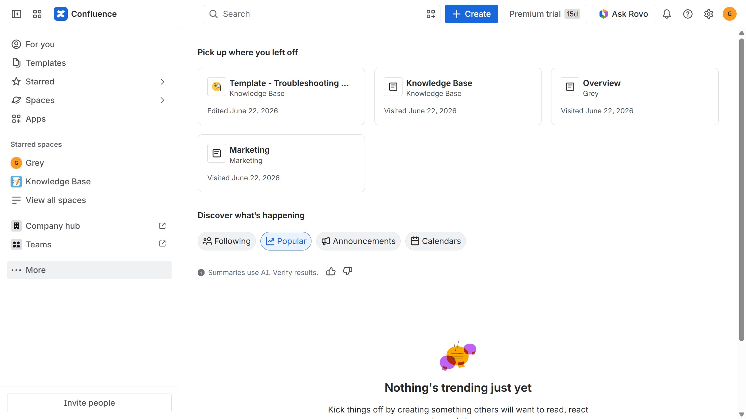 How to open the Customize sidebar menu in Confluence