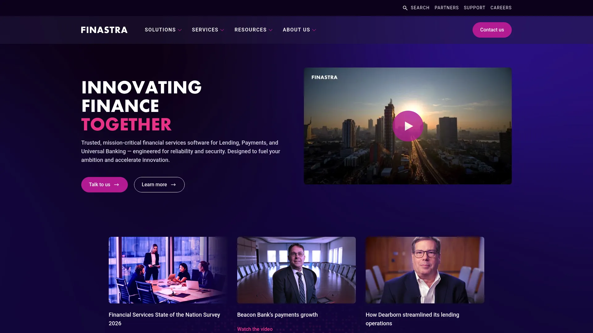 Finastra banking and lending software
