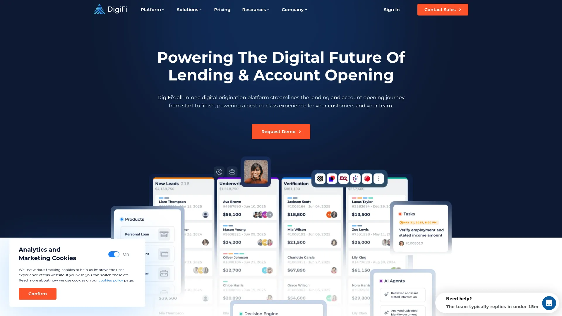 DigiFi digital origination platform