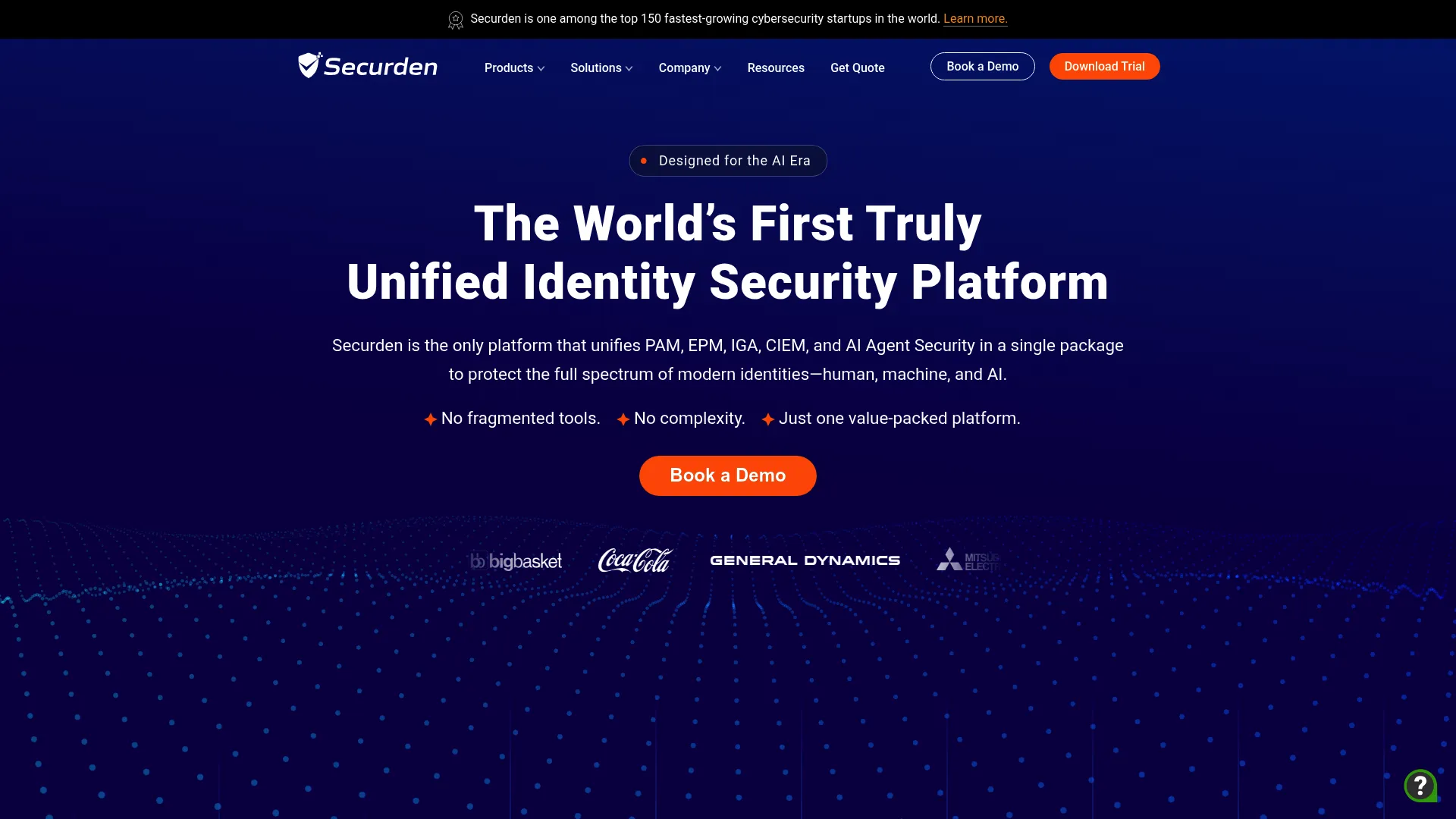 Securden privileged access management platform homepage