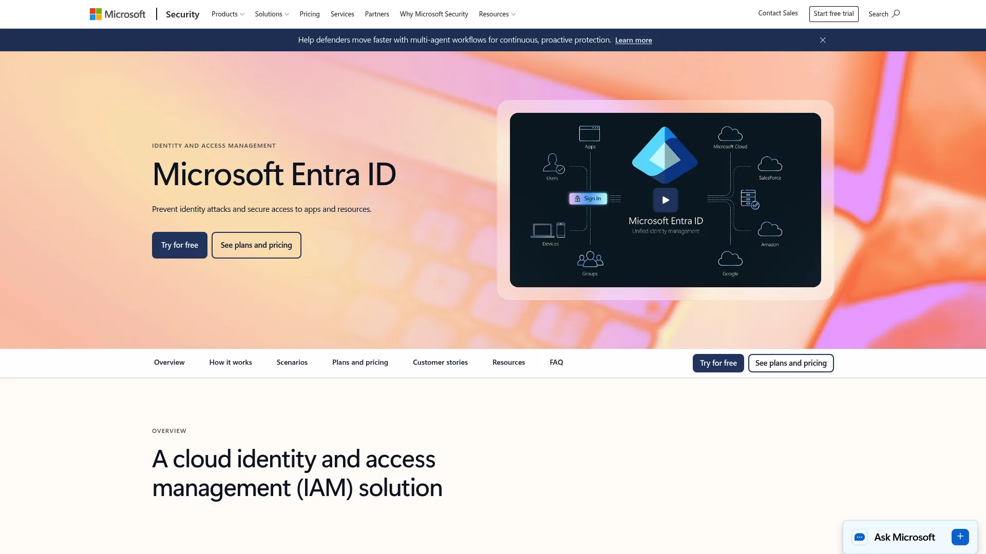 Microsoft Entra ID product screenshot