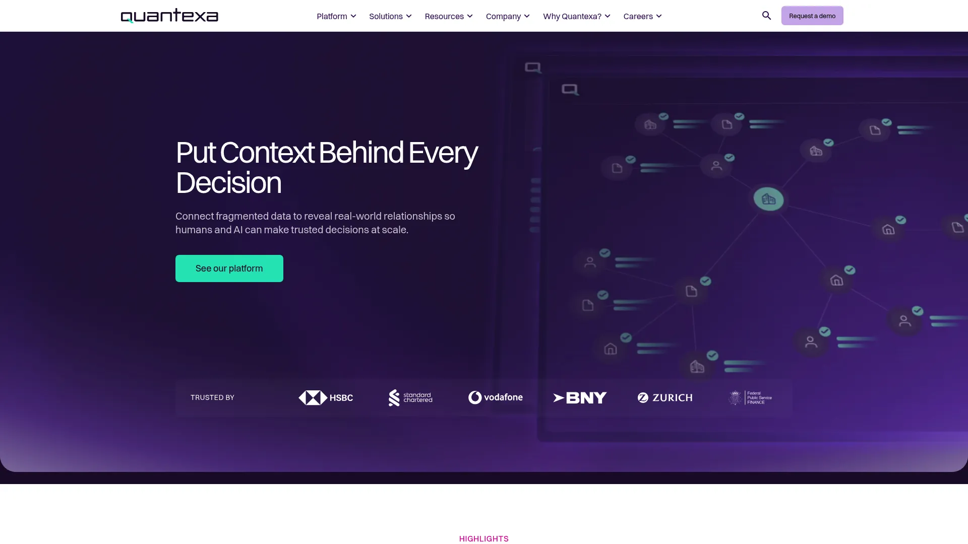 Quantexa KYC and decision intelligence platform
