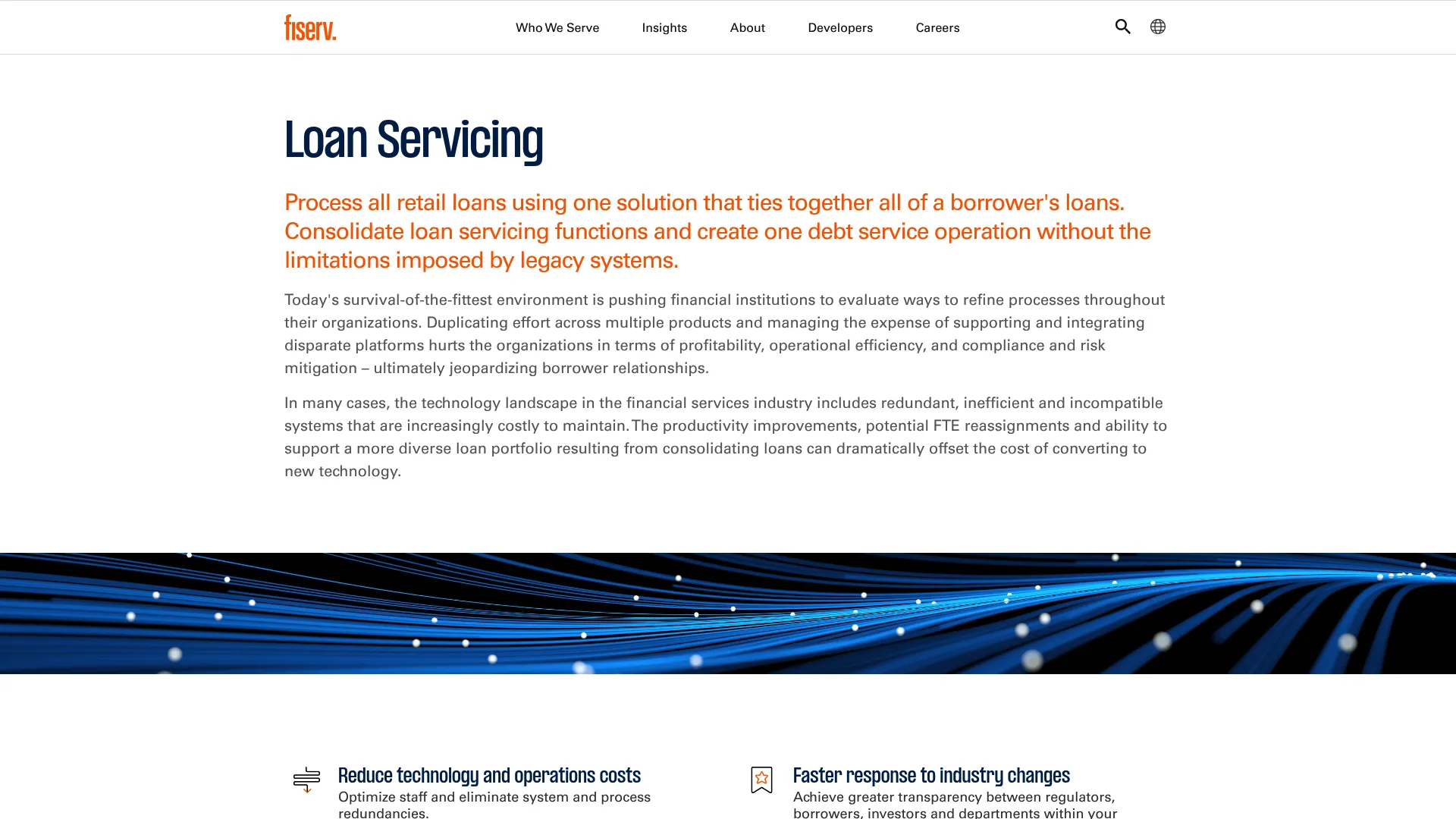 Fiserv LoanServ enterprise loan servicing software