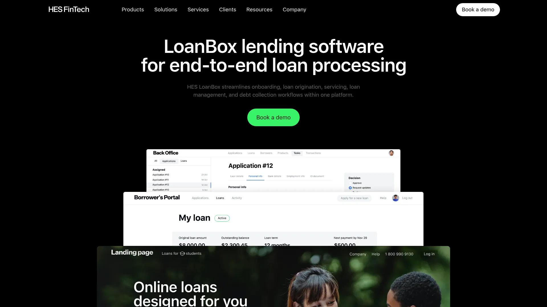 HES LoanBox modular lending and servicing platform