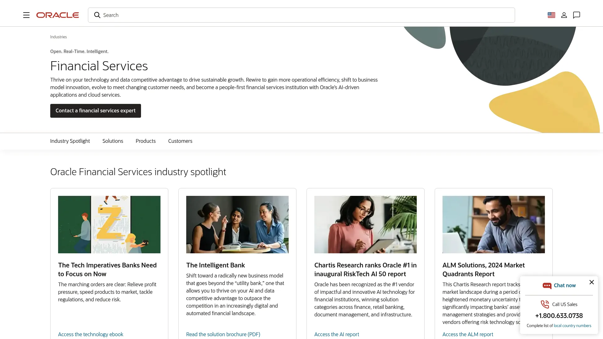 Oracle Financial Services accounting and regulatory compliance solutions