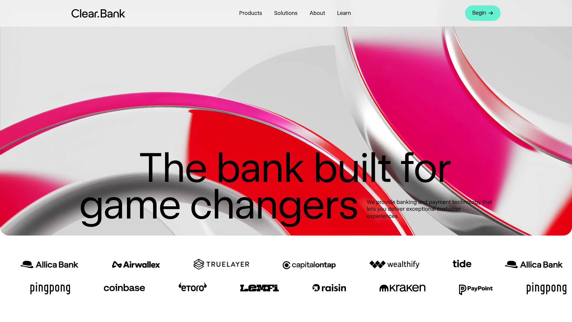 ClearBank banking and payments infrastructure