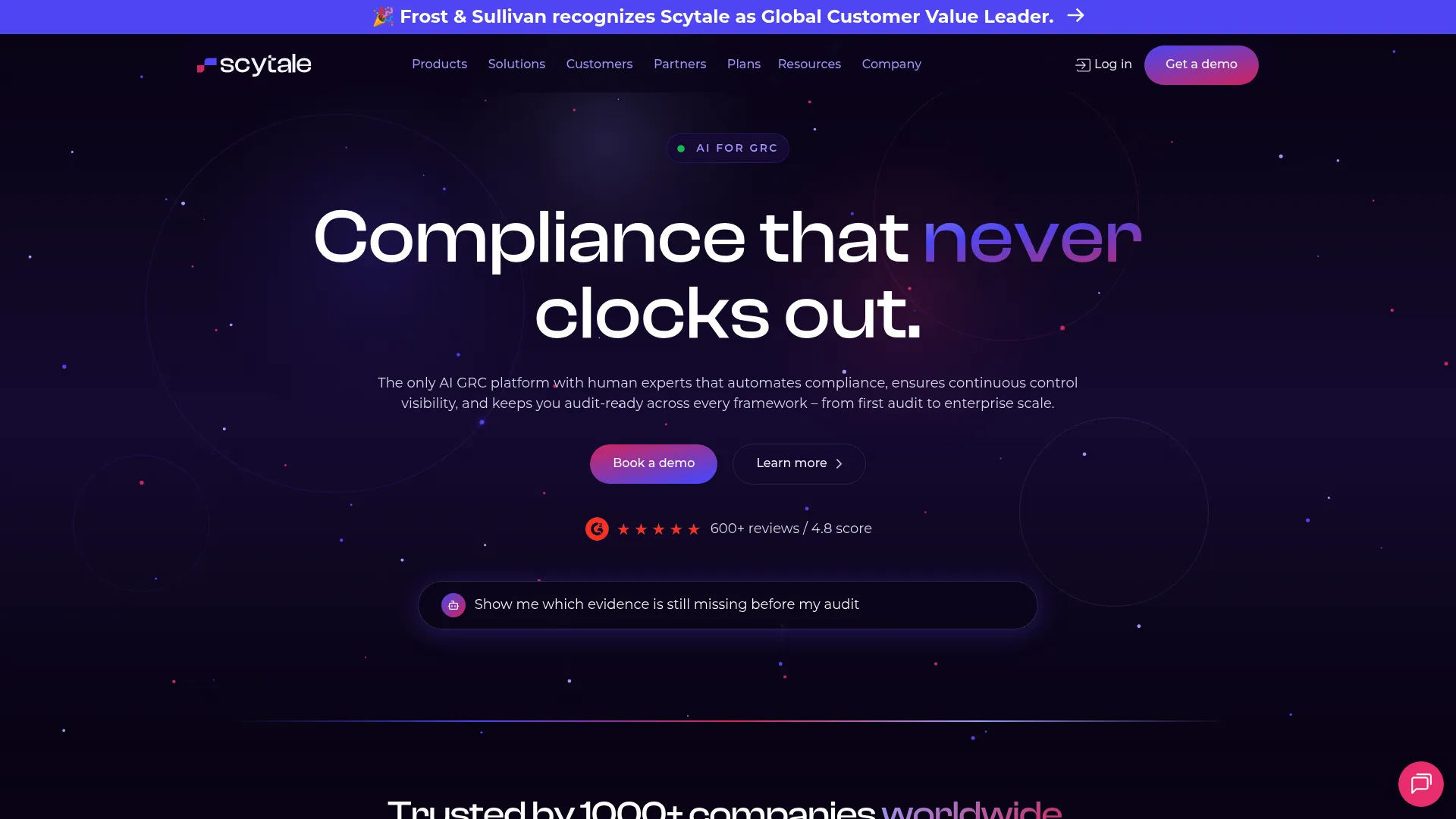 Scytale AI compliance automation platform screenshot