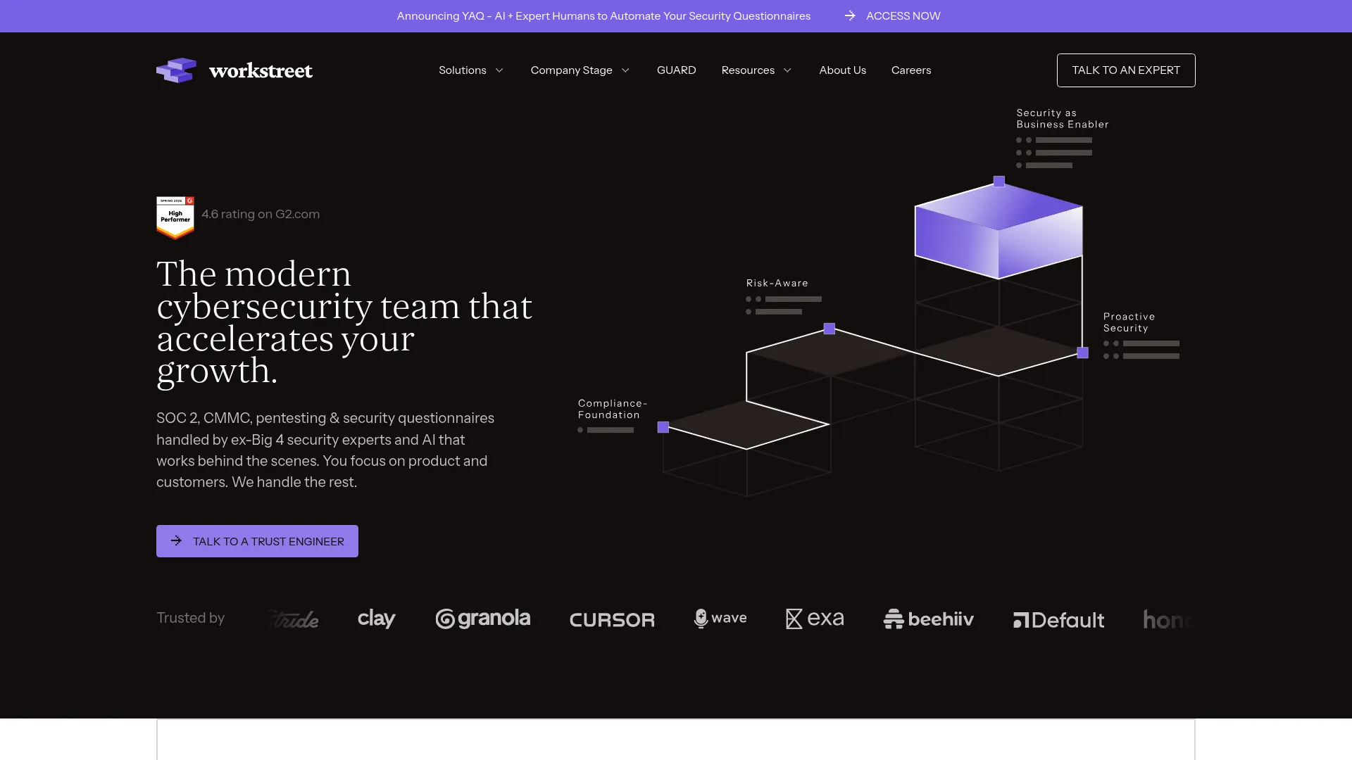 Workstreet compliance automation platform screenshot