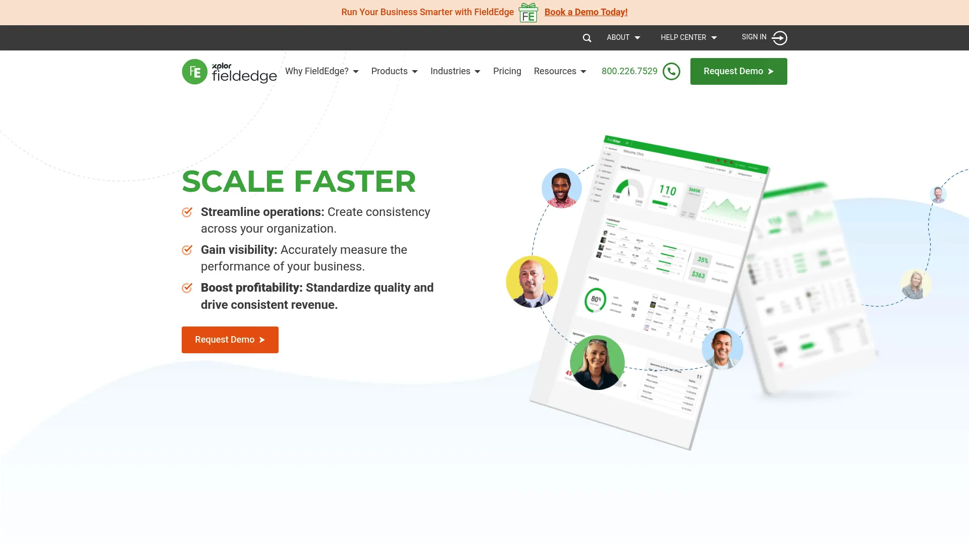 FieldEdge field service management software homepage