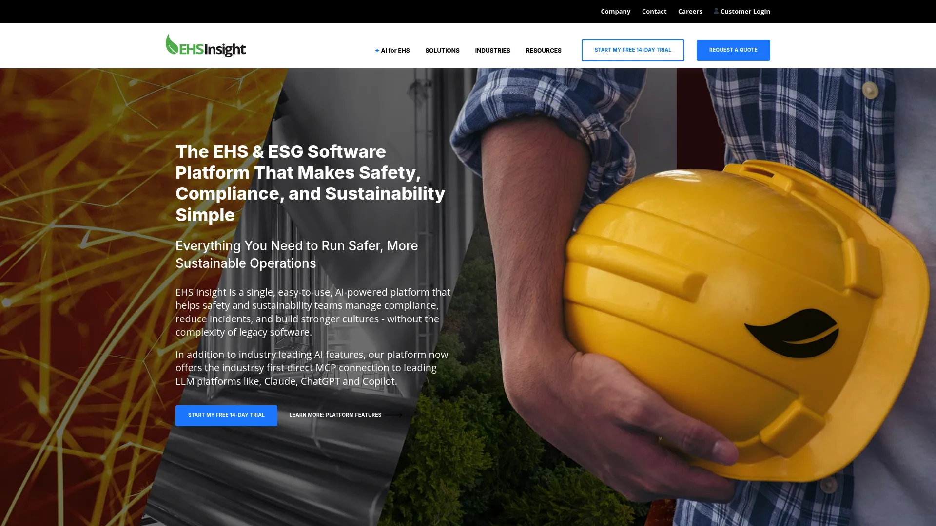 EHS Insight safety compliance software dashboard