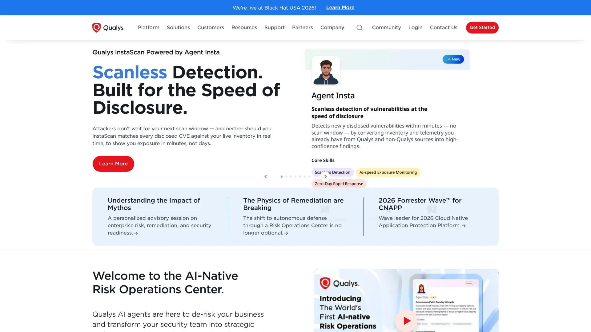Qualys cloud security and compliance platform