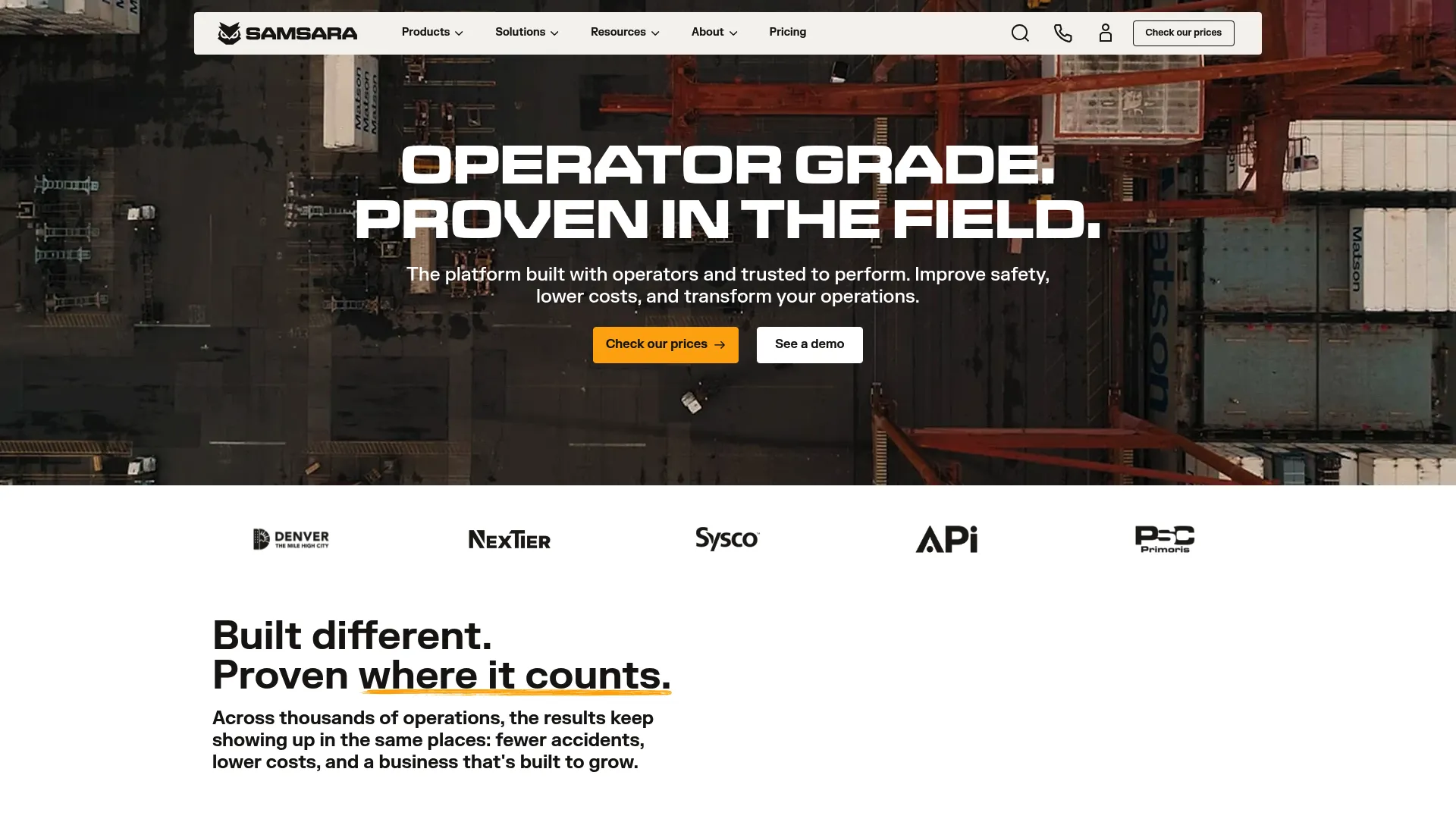 Samsara connected operations and fleet platform